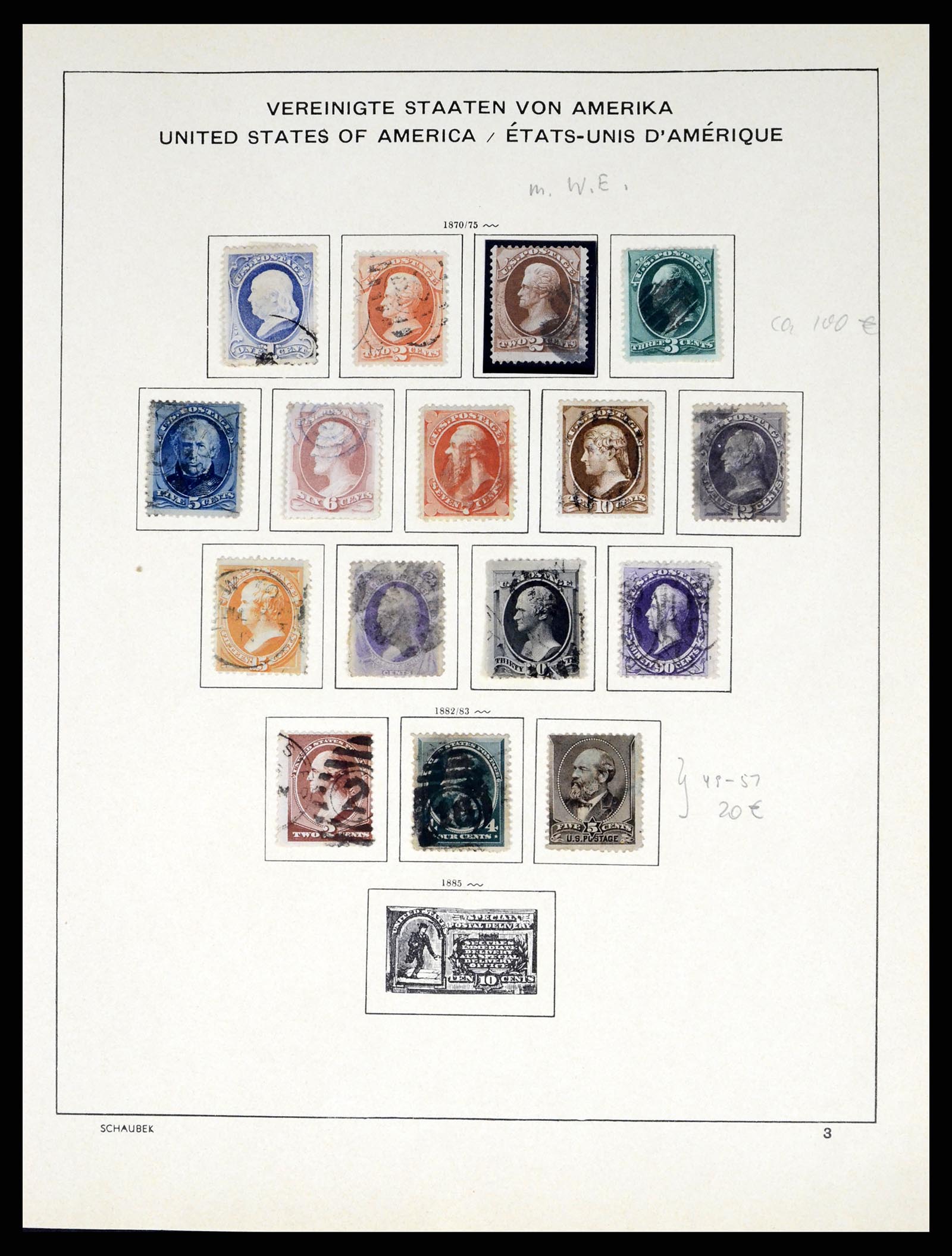 37610 004 - Stamp collection 37610 USA 1851-2008.