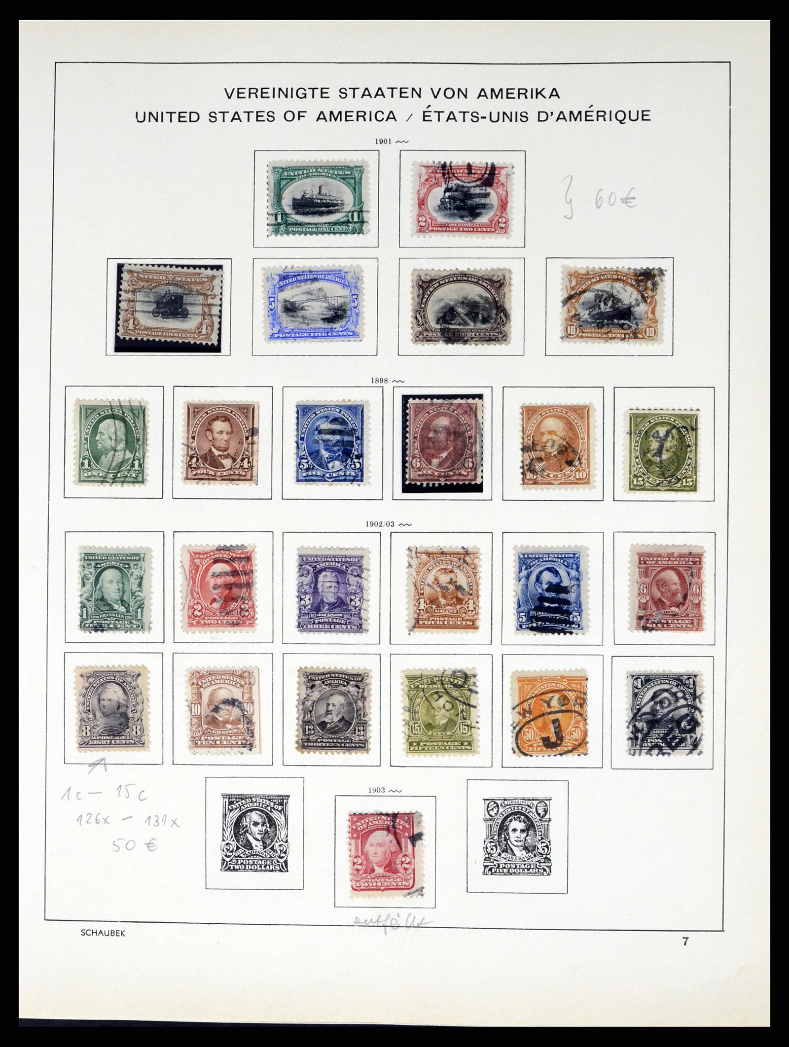 37610 010 - Stamp collection 37610 USA 1851-2008.