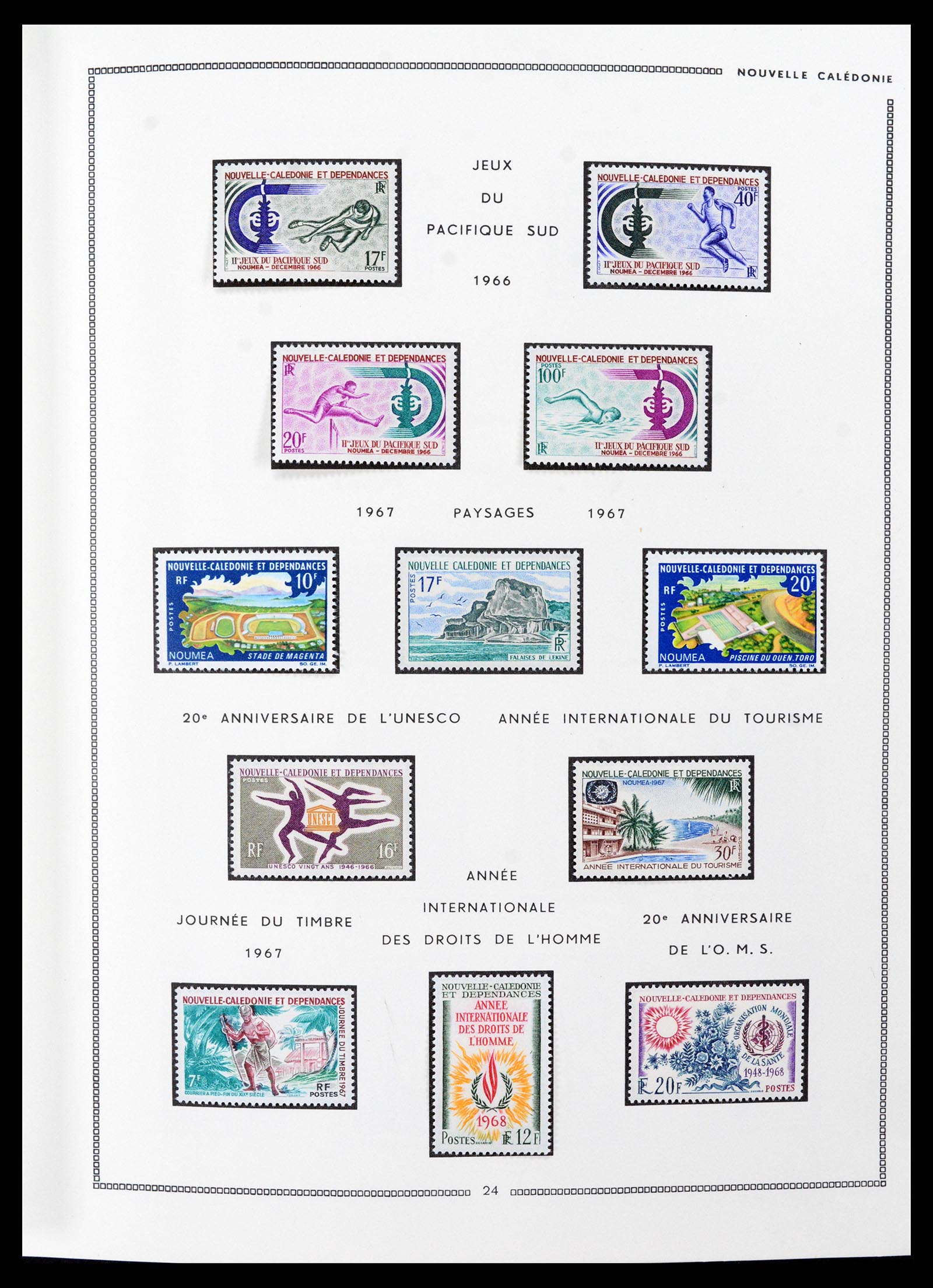 37612 005 - Postzegelverzameling 37612 Nieuw Caledonië 1955-1997.