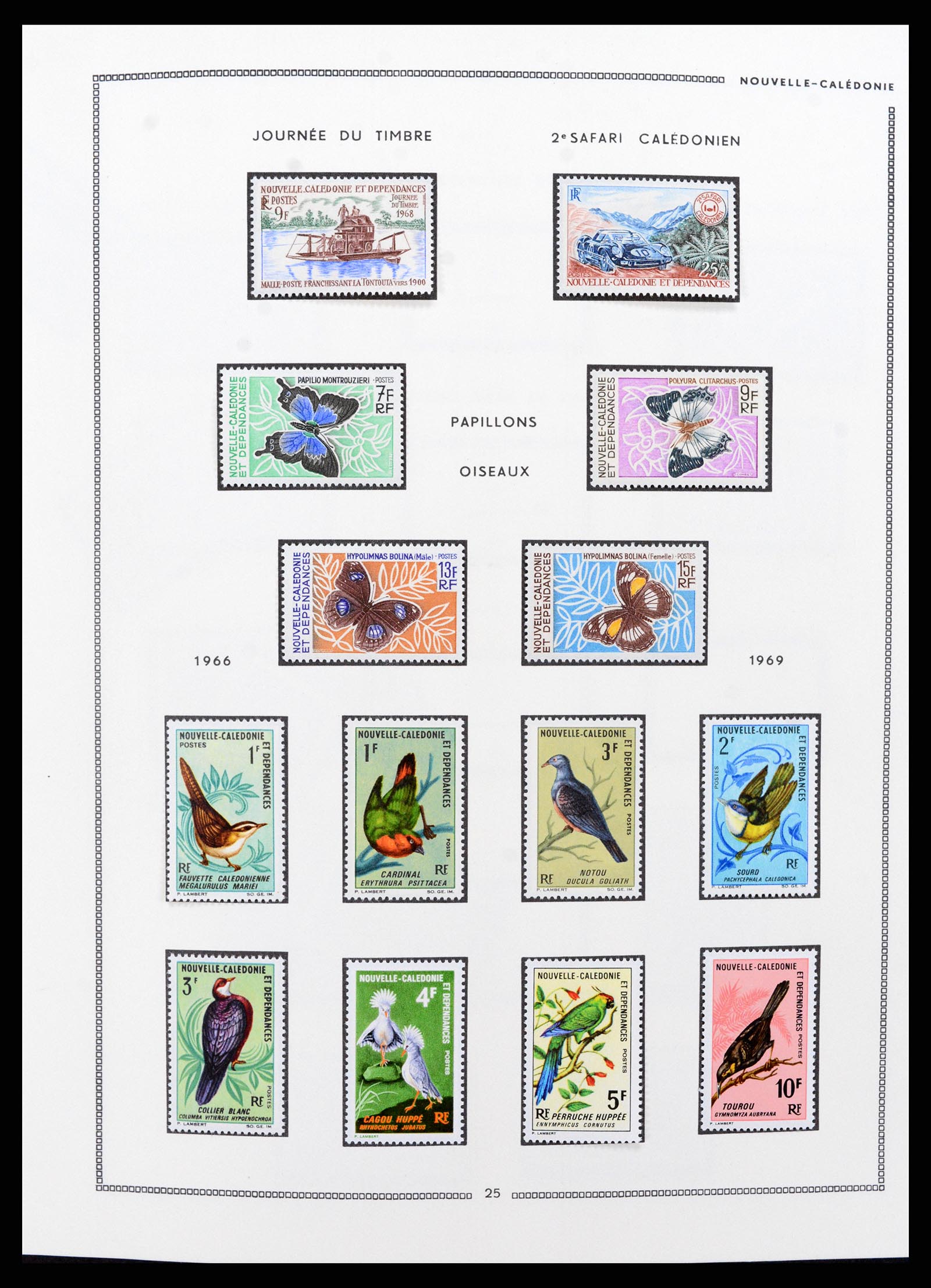 37612 006 - Postzegelverzameling 37612 Nieuw Caledonië 1955-1997.