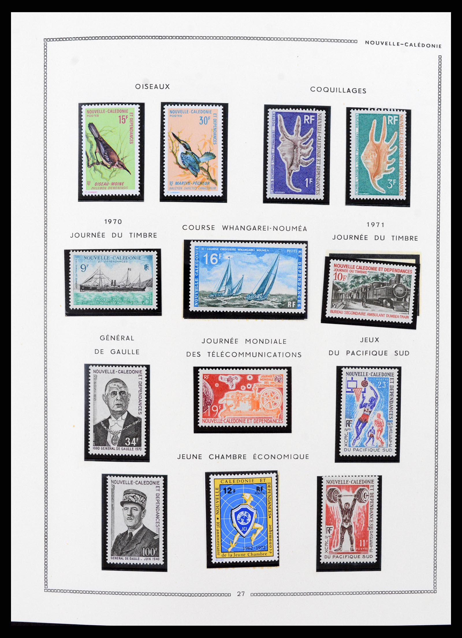 37612 007 - Postzegelverzameling 37612 Nieuw Caledonië 1955-1997.