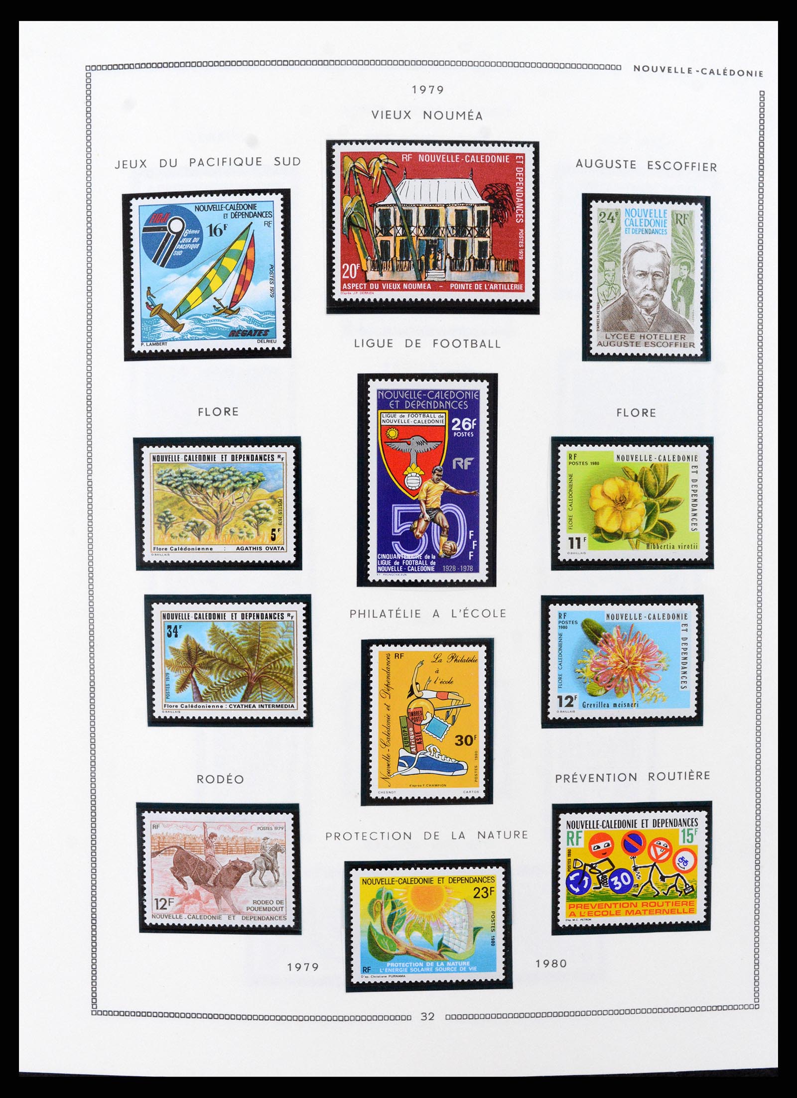 37612 012 - Postzegelverzameling 37612 Nieuw Caledonië 1955-1997.