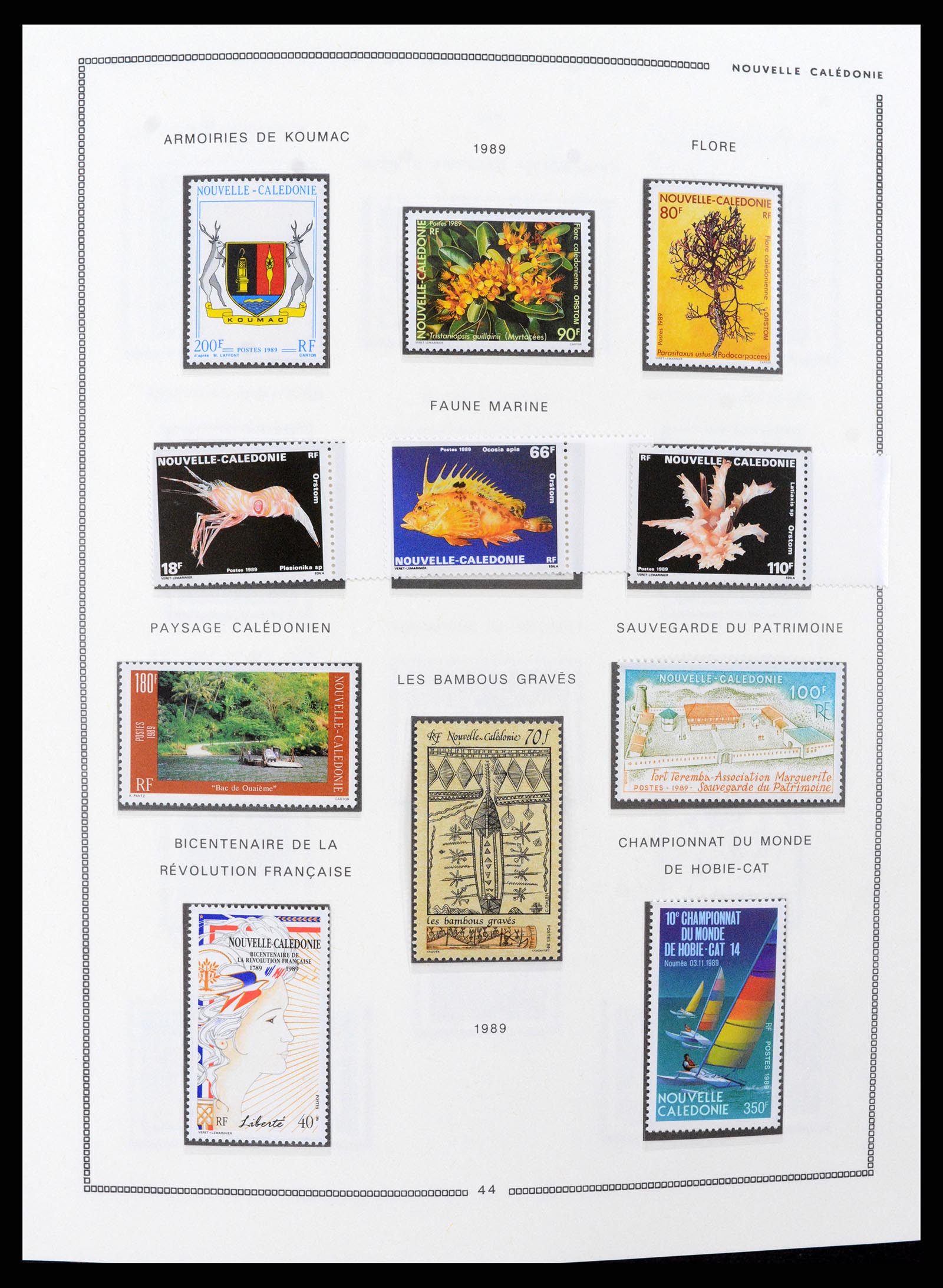 37612 024 - Postzegelverzameling 37612 Nieuw Caledonië 1955-1997.