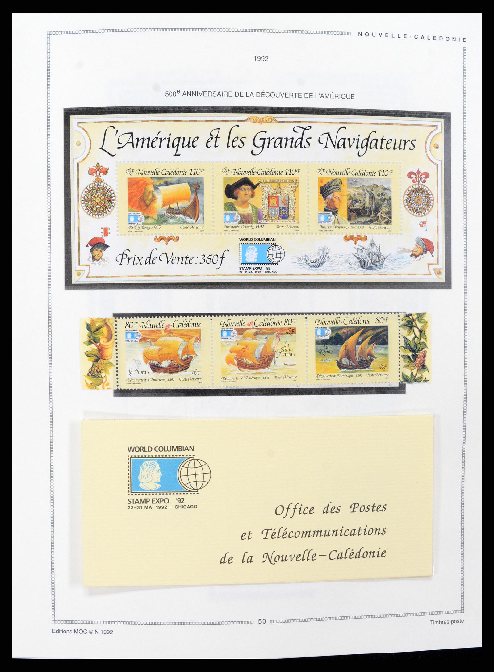 37612 029 - Postzegelverzameling 37612 Nieuw Caledonië 1955-1997.