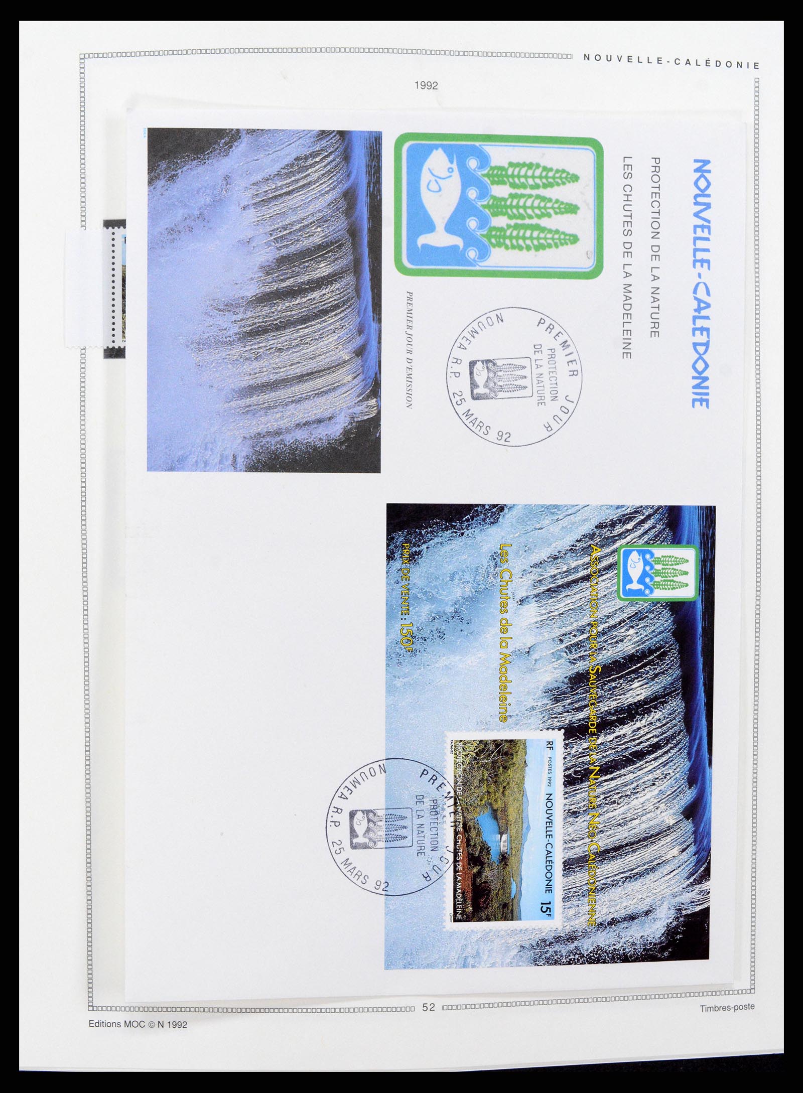 37612 032 - Postzegelverzameling 37612 Nieuw Caledonië 1955-1997.