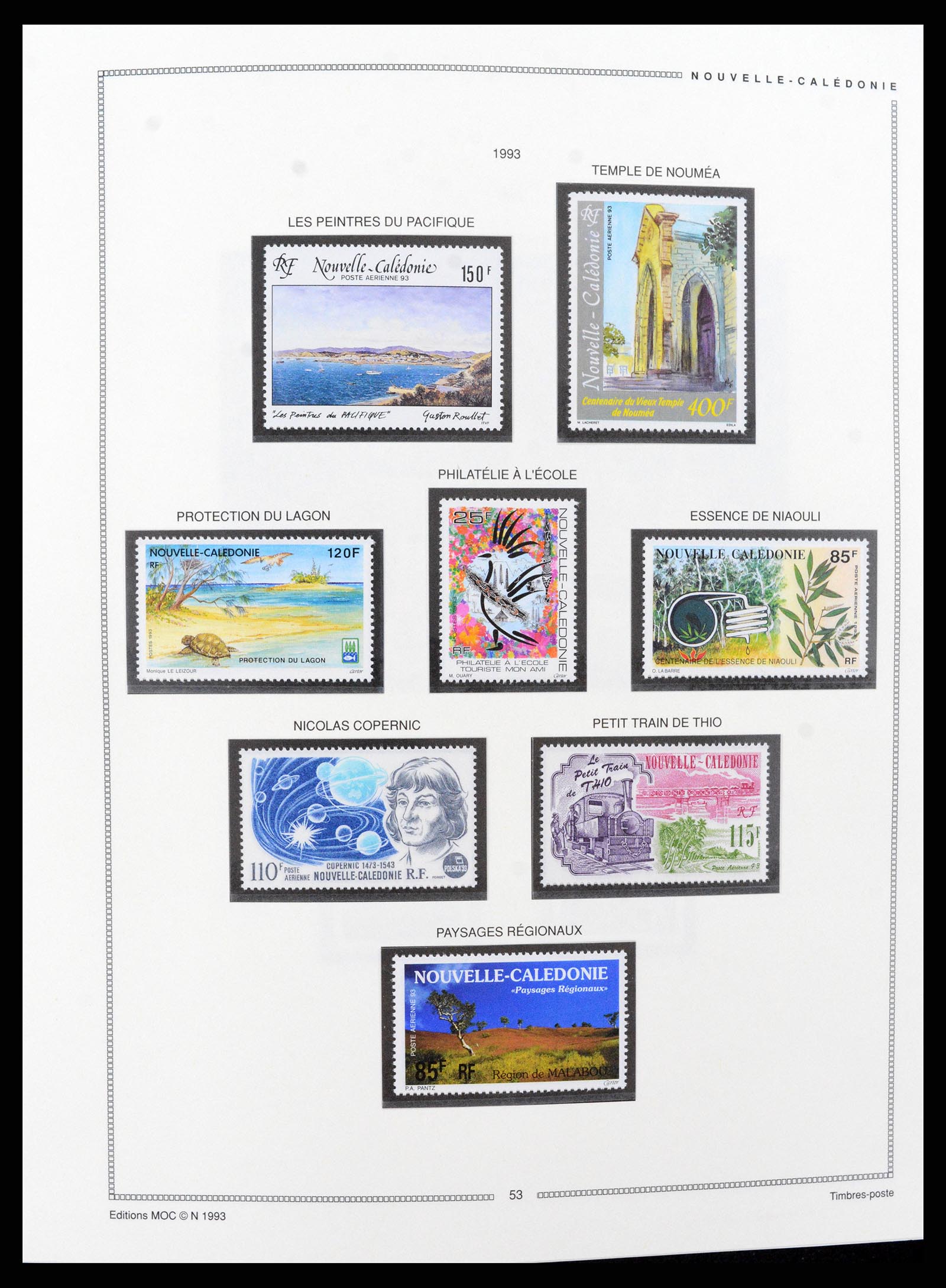37612 034 - Postzegelverzameling 37612 Nieuw Caledonië 1955-1997.