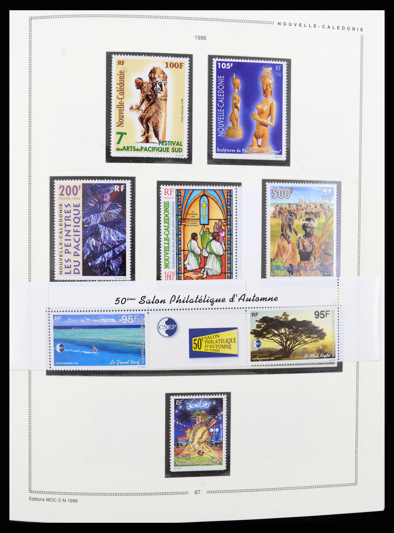 37612 048 - Postzegelverzameling 37612 Nieuw Caledonië 1955-1997.