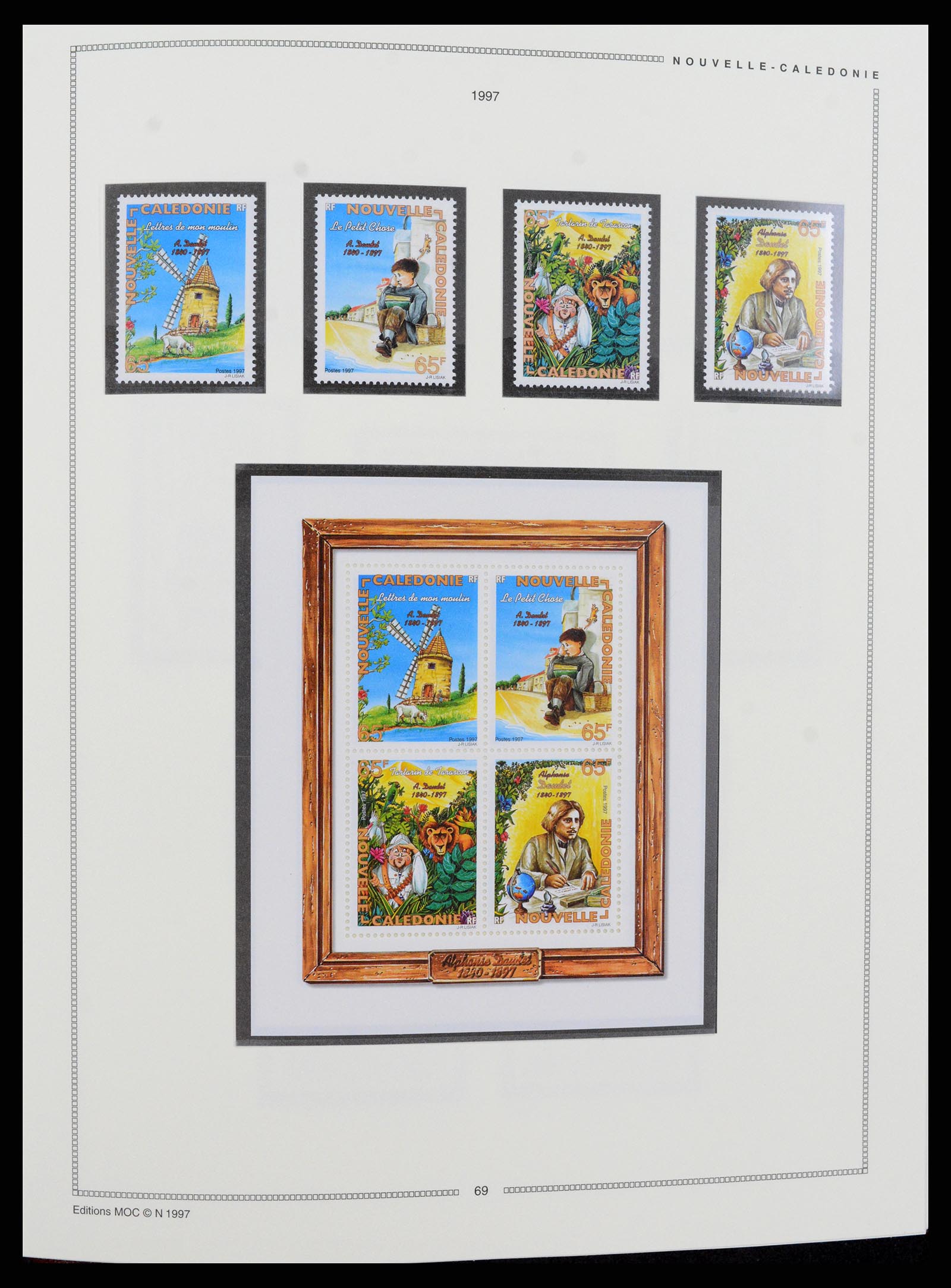 37612 050 - Postzegelverzameling 37612 Nieuw Caledonië 1955-1997.