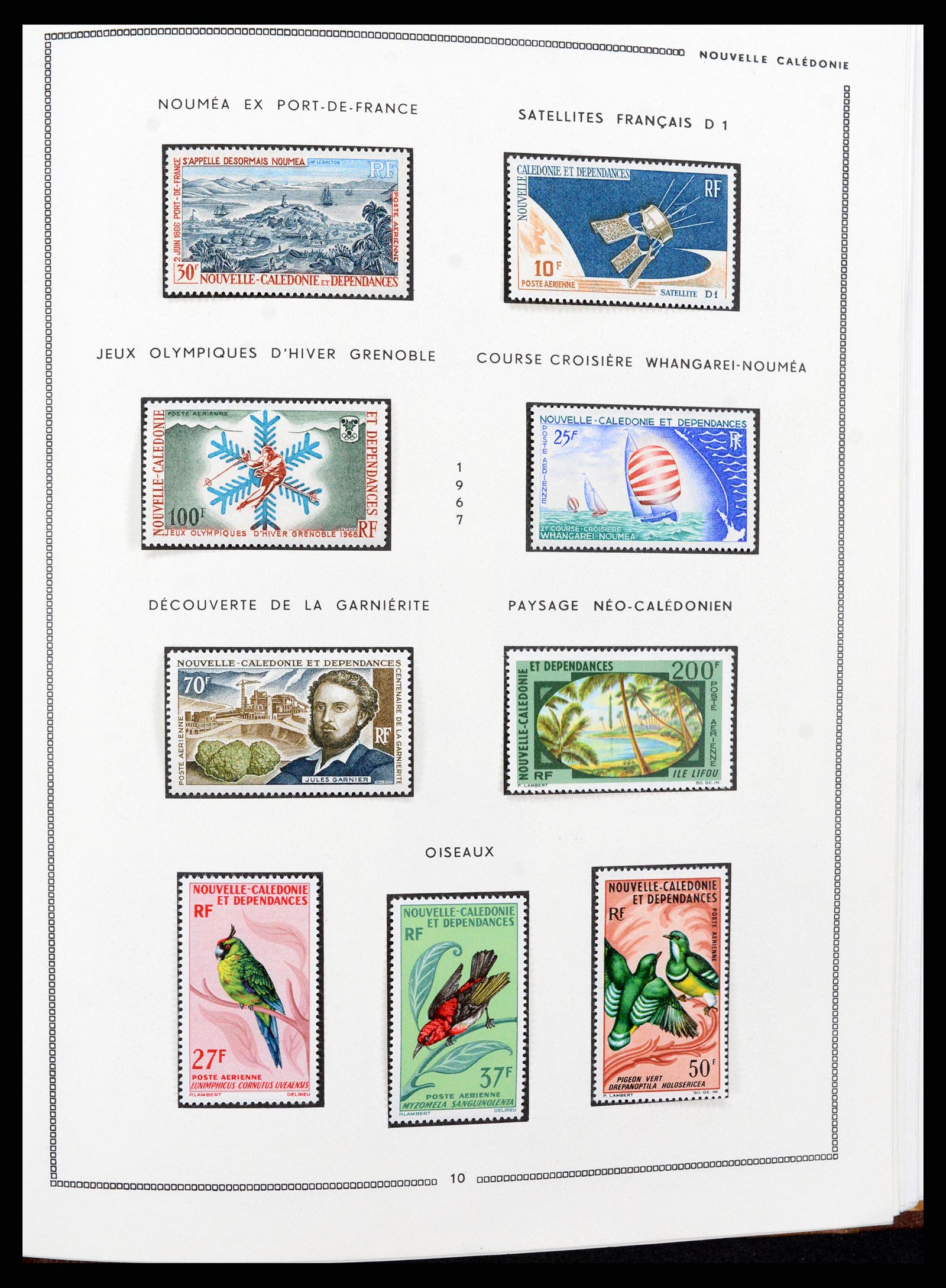 37612 056 - Postzegelverzameling 37612 Nieuw Caledonië 1955-1997.