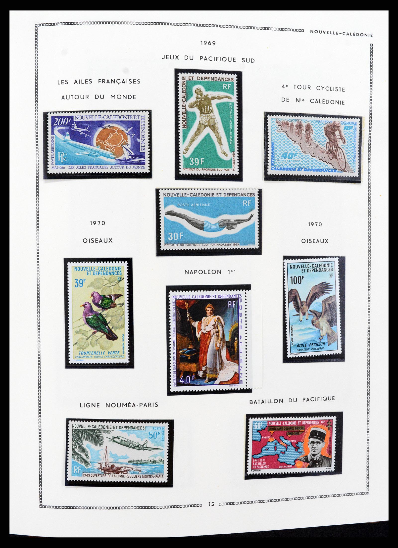 37612 058 - Postzegelverzameling 37612 Nieuw Caledonië 1955-1997.