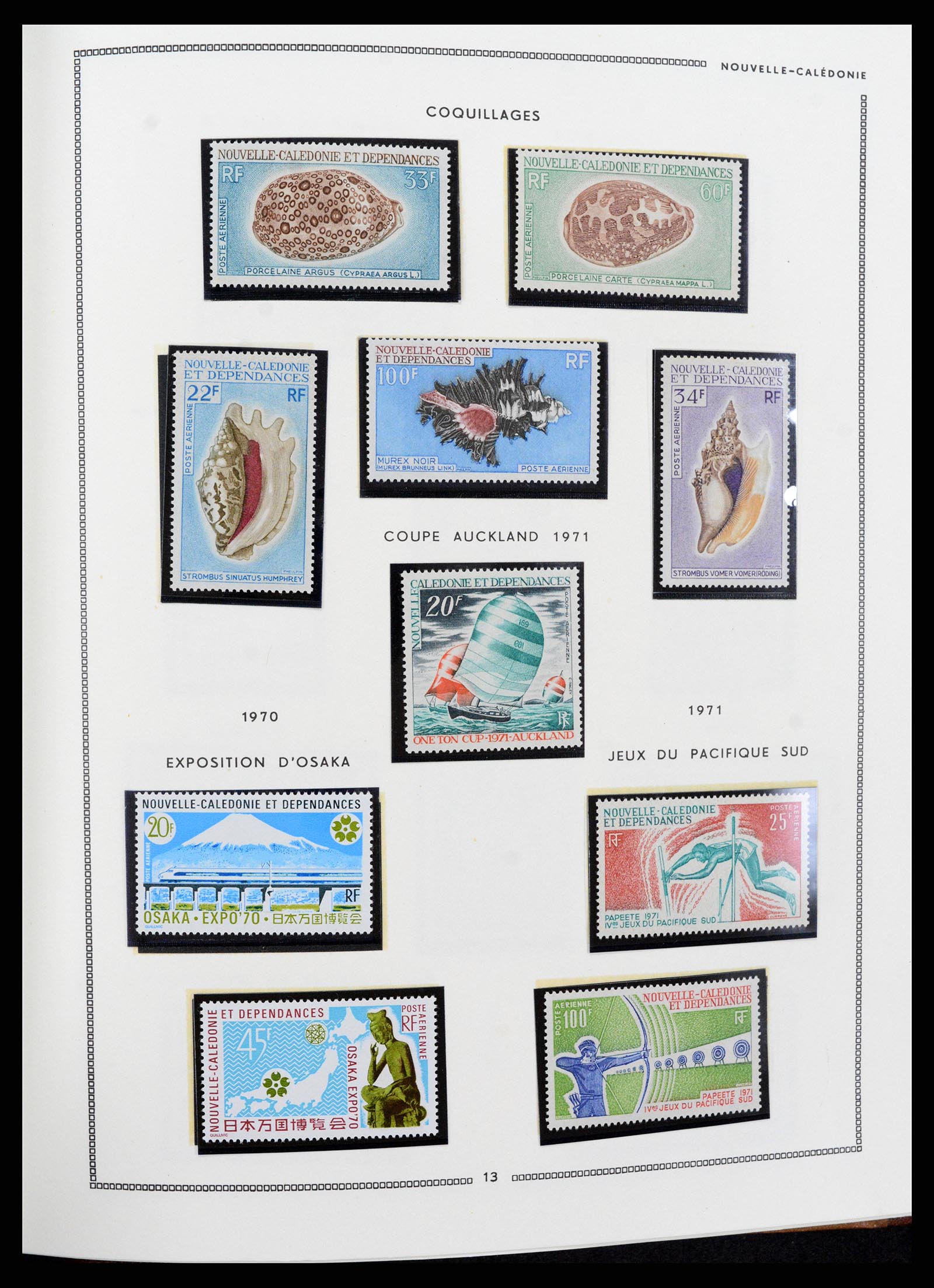 37612 059 - Postzegelverzameling 37612 Nieuw Caledonië 1955-1997.