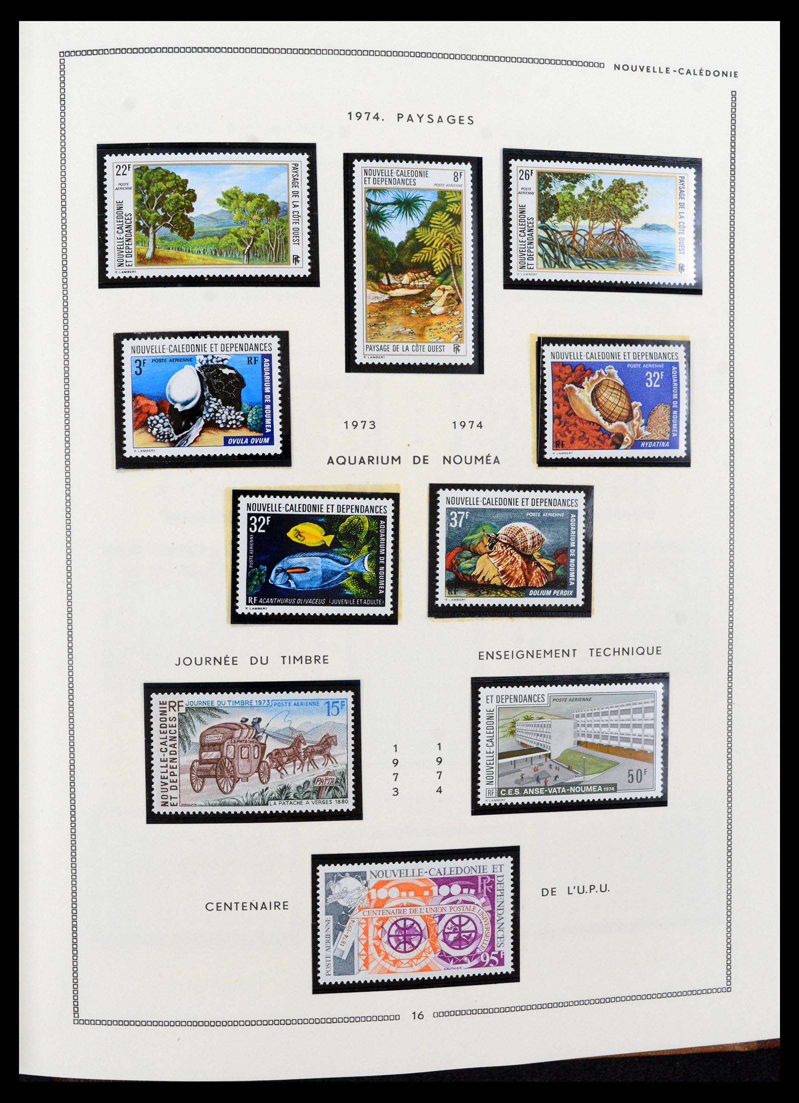 37612 062 - Postzegelverzameling 37612 Nieuw Caledonië 1955-1997.