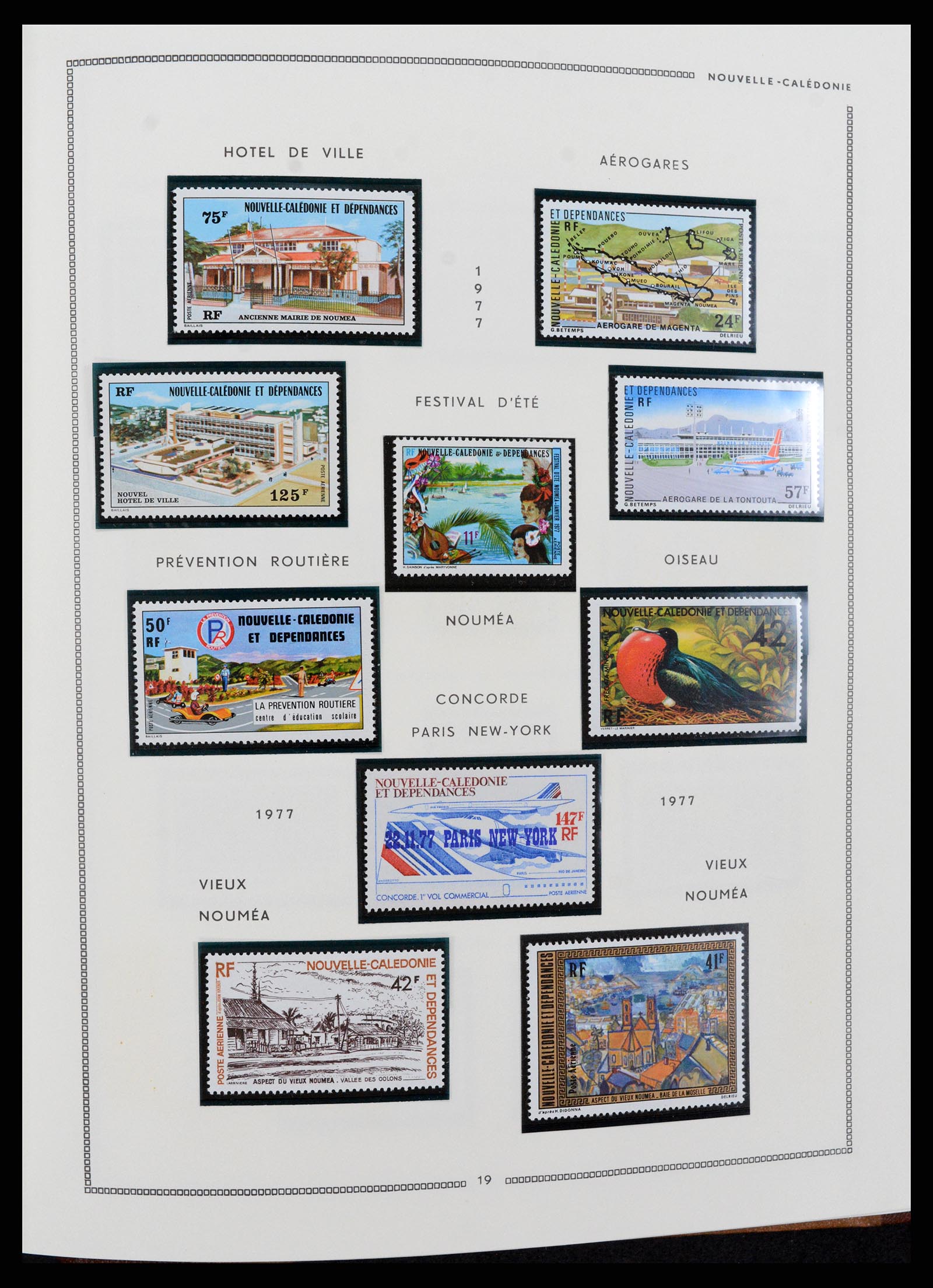 37612 065 - Postzegelverzameling 37612 Nieuw Caledonië 1955-1997.