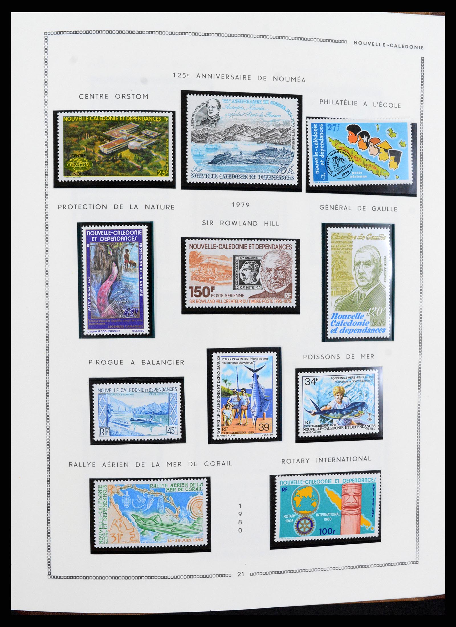 37612 067 - Postzegelverzameling 37612 Nieuw Caledonië 1955-1997.