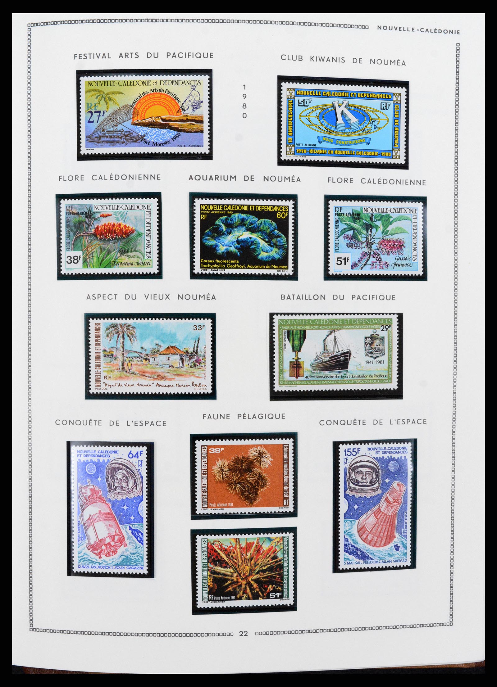 37612 068 - Postzegelverzameling 37612 Nieuw Caledonië 1955-1997.
