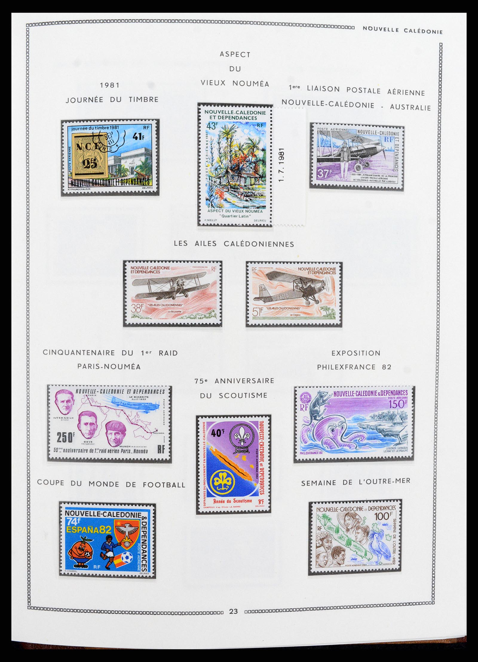 37612 069 - Postzegelverzameling 37612 Nieuw Caledonië 1955-1997.