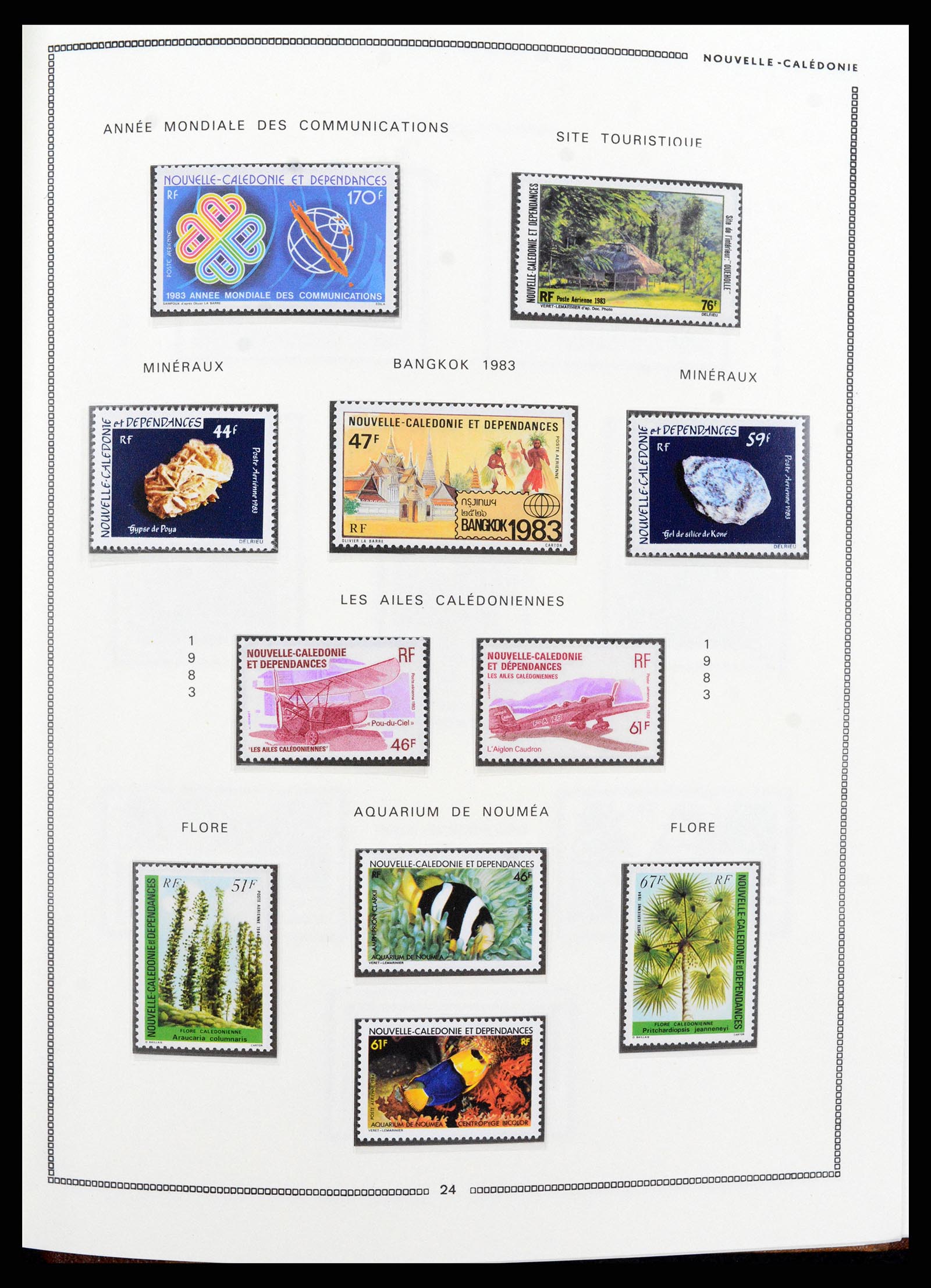 37612 070 - Postzegelverzameling 37612 Nieuw Caledonië 1955-1997.