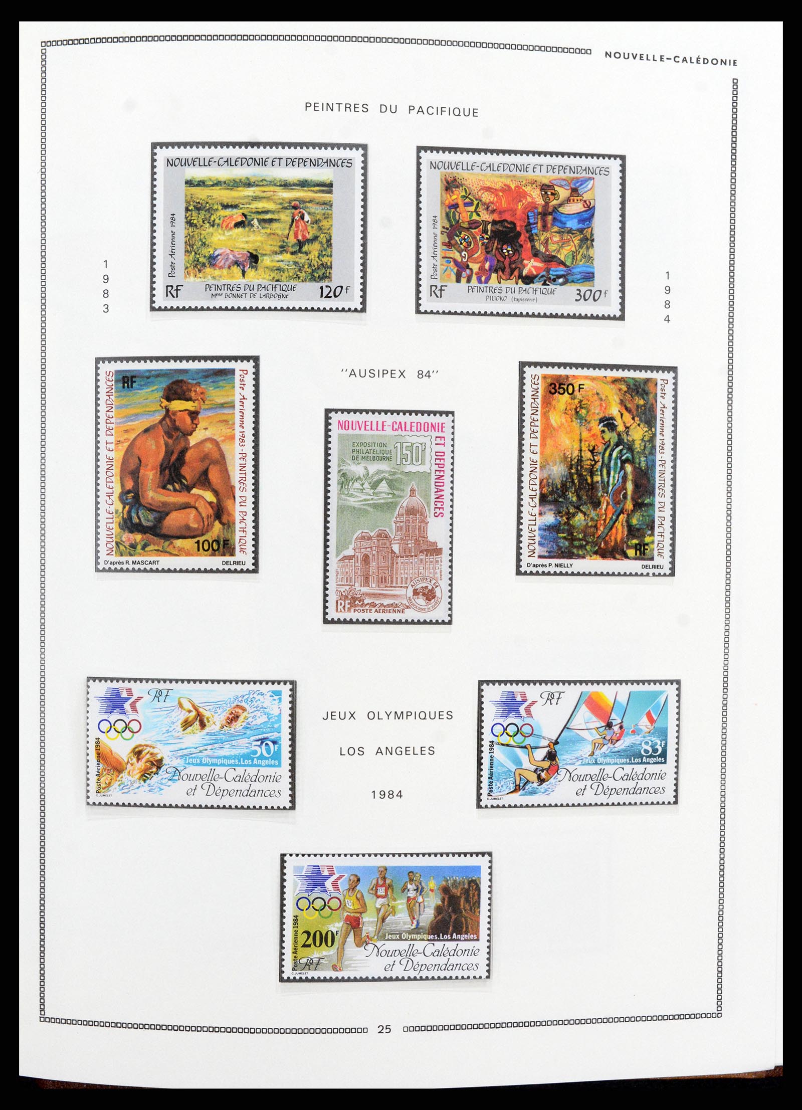 37612 071 - Postzegelverzameling 37612 Nieuw Caledonië 1955-1997.