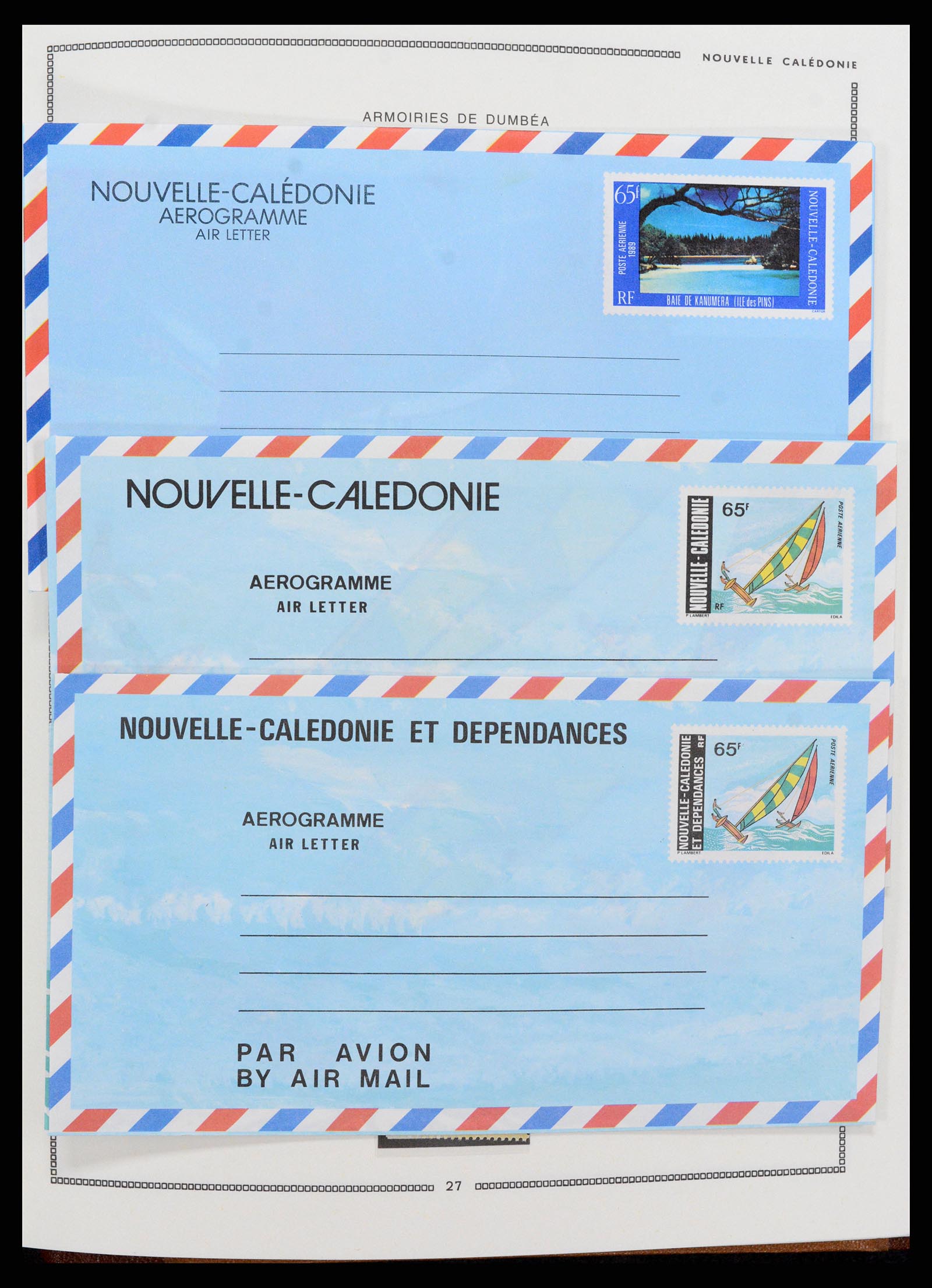 37612 073 - Postzegelverzameling 37612 Nieuw Caledonië 1955-1997.