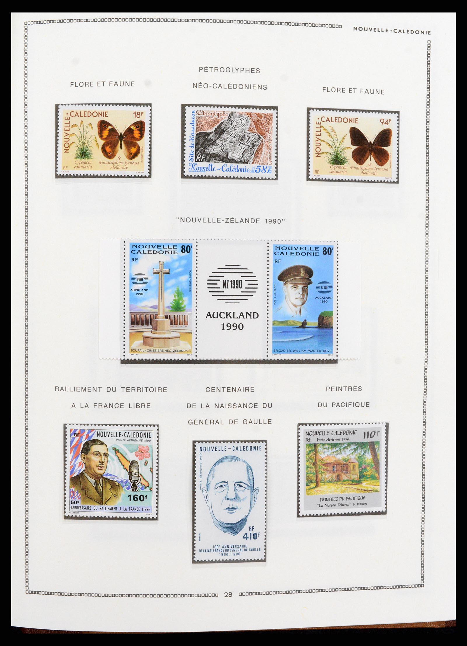 37612 075 - Postzegelverzameling 37612 Nieuw Caledonië 1955-1997.