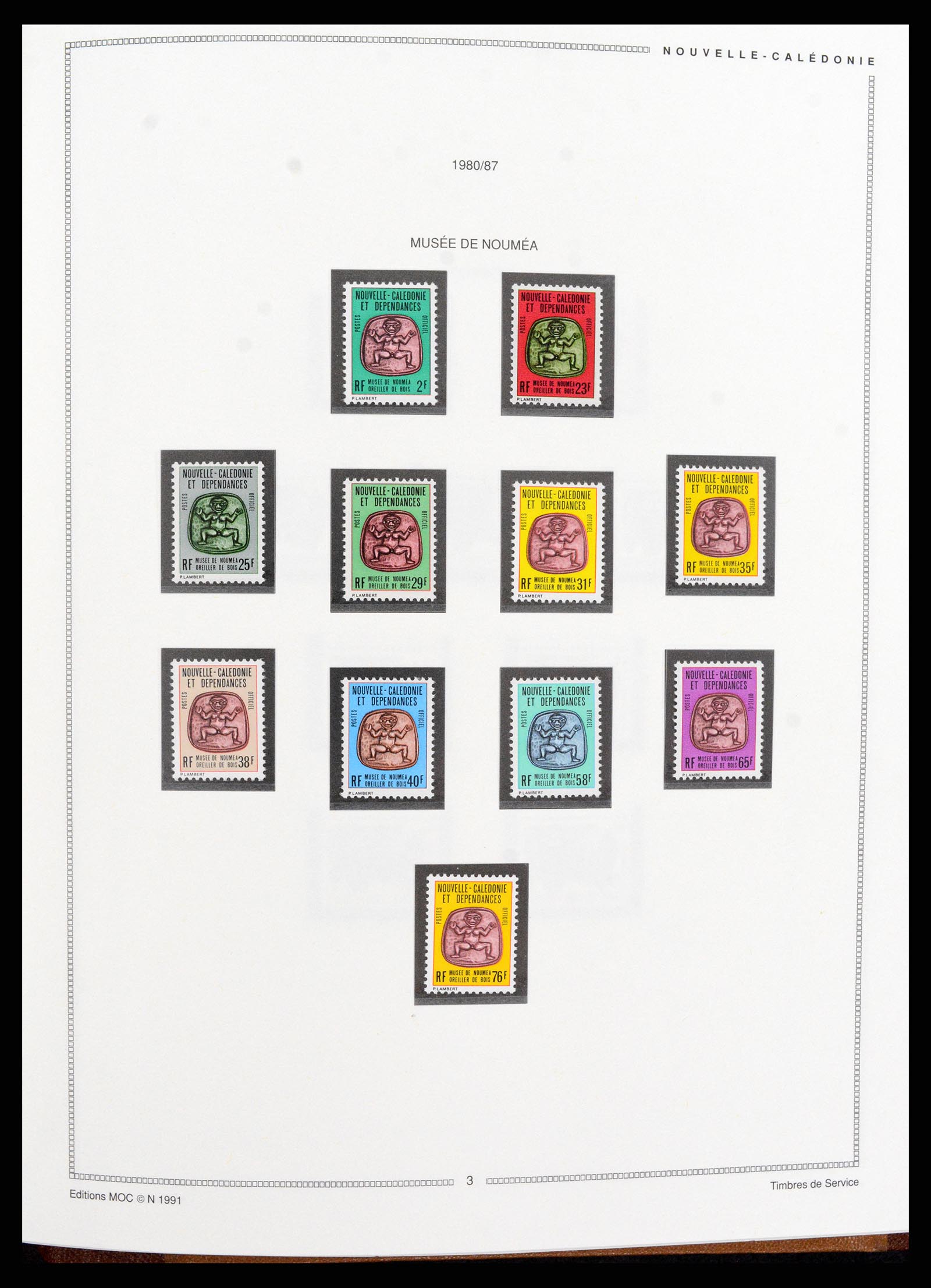 37612 078 - Postzegelverzameling 37612 Nieuw Caledonië 1955-1997.