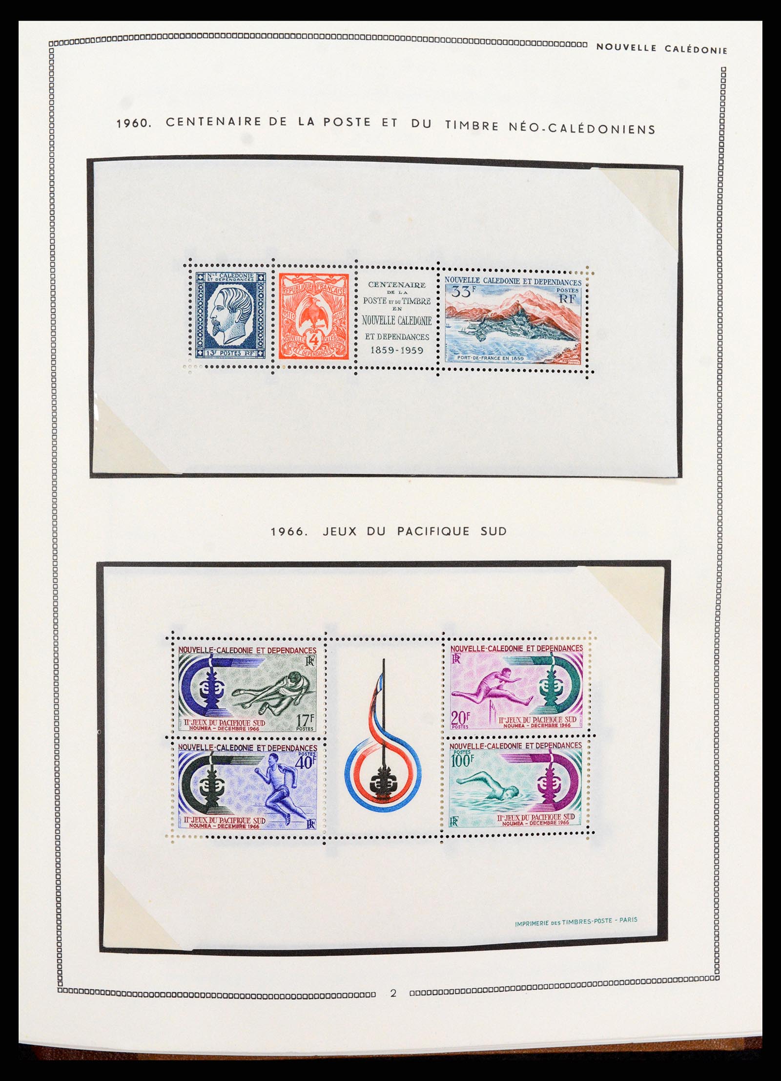 37612 080 - Postzegelverzameling 37612 Nieuw Caledonië 1955-1997.