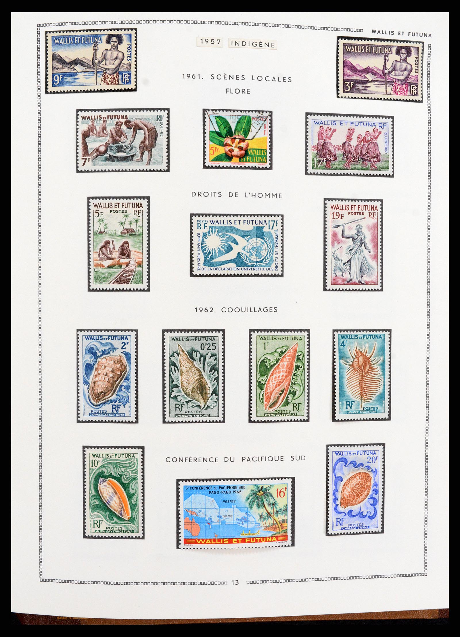 37612 086 - Postzegelverzameling 37612 Nieuw Caledonië 1955-1997.
