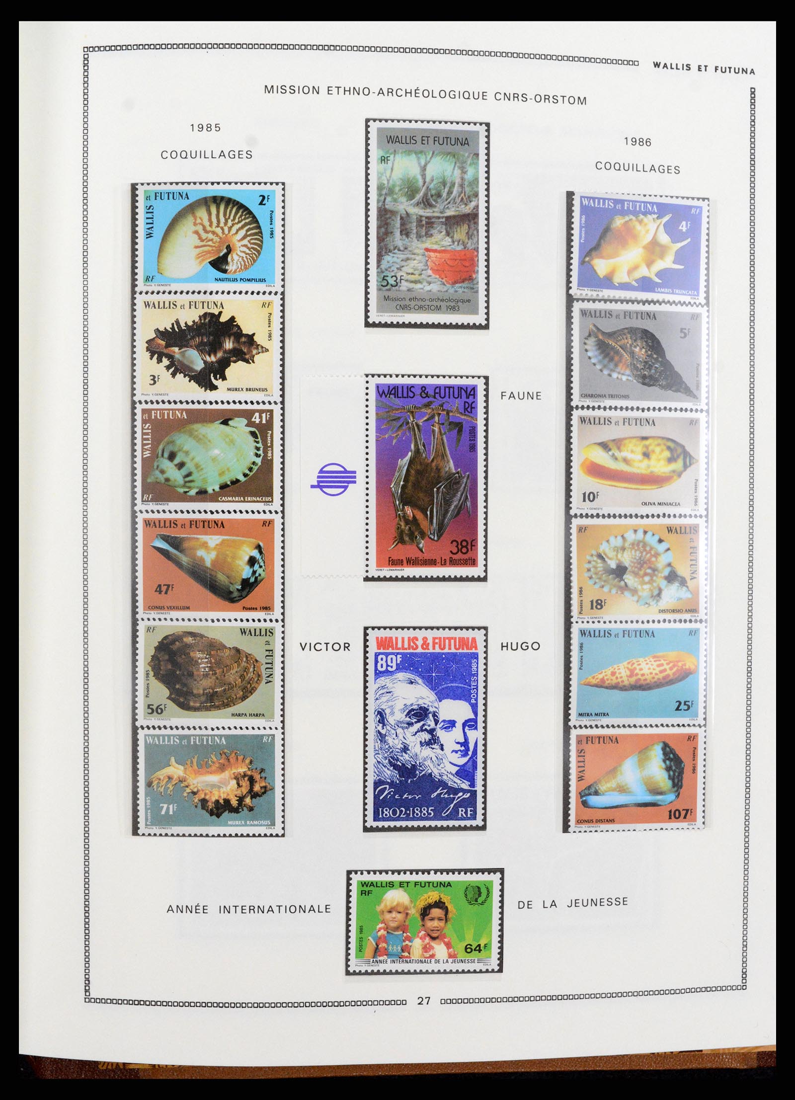 37612 100 - Postzegelverzameling 37612 Nieuw Caledonië 1955-1997.