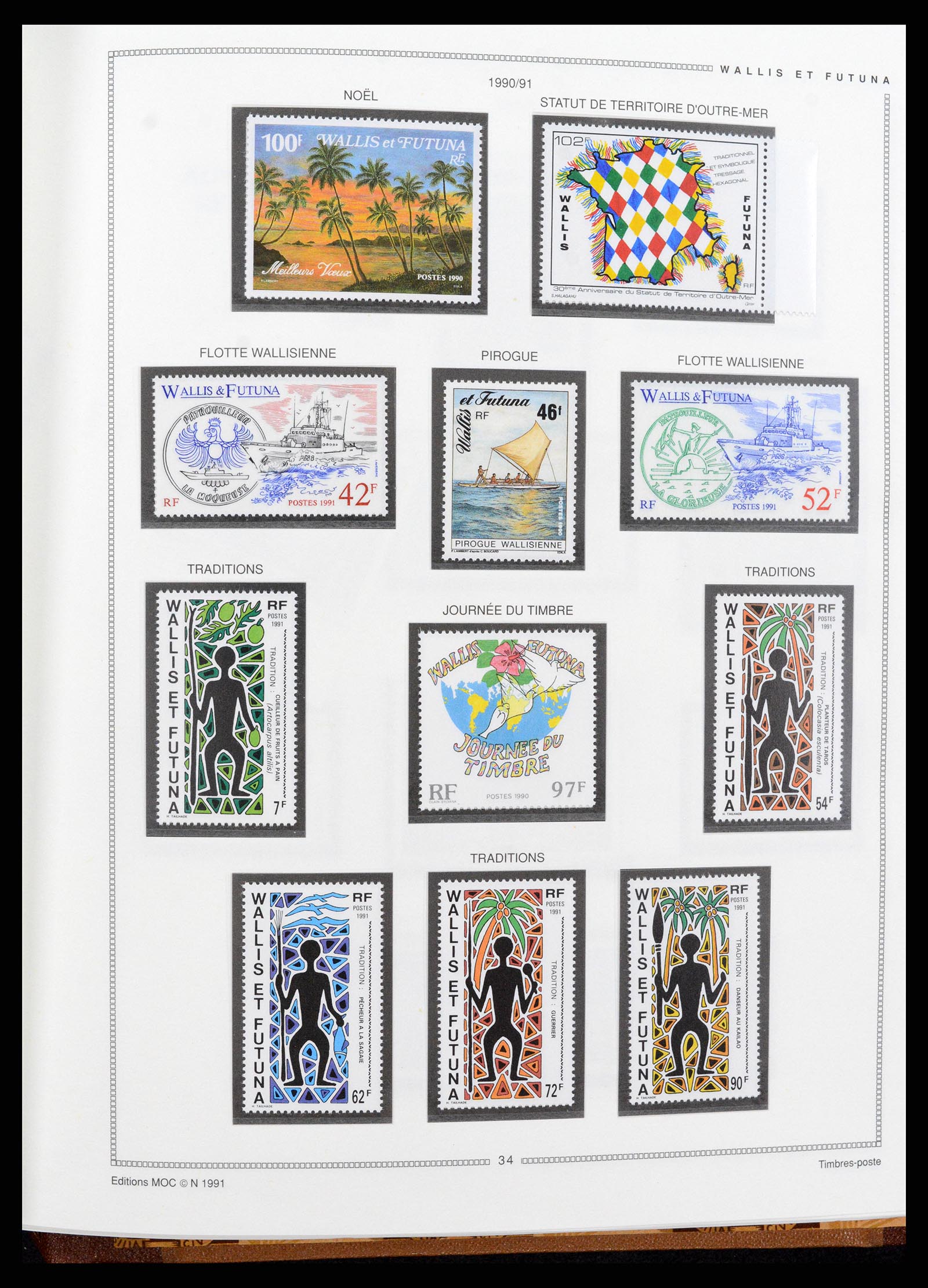 37612 107 - Postzegelverzameling 37612 Nieuw Caledonië 1955-1997.