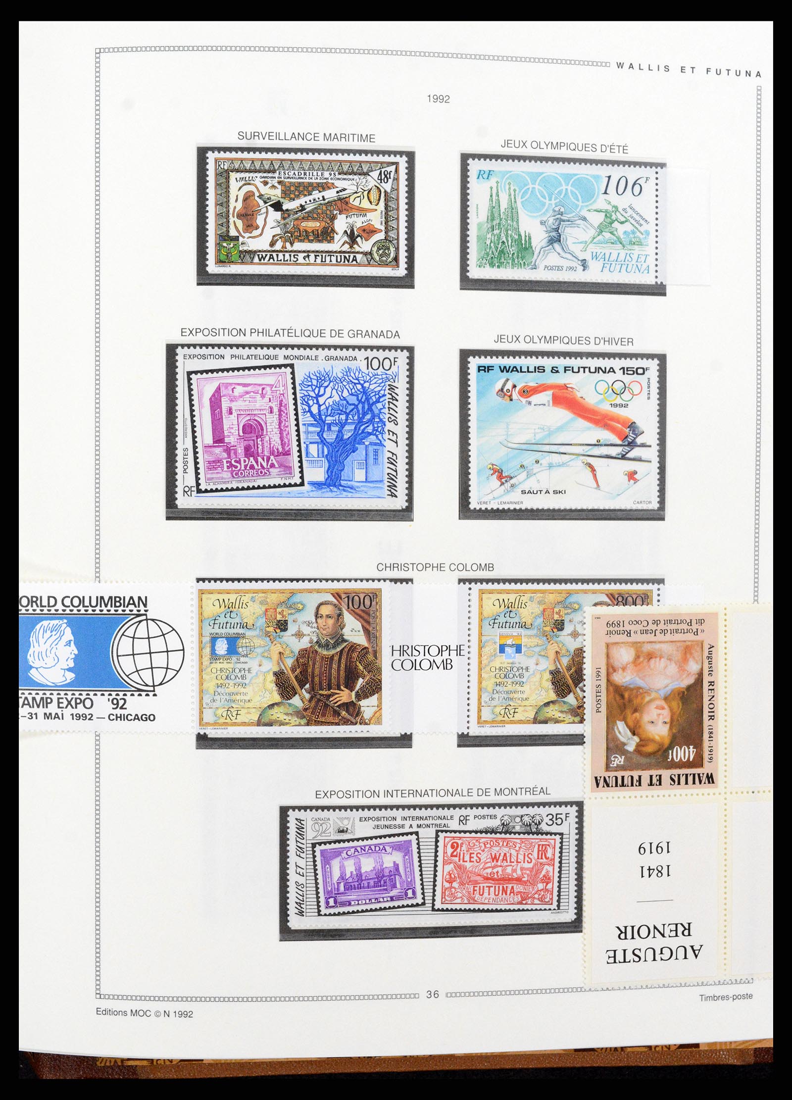 37612 109 - Stamp collection 37612 New Caledonia 1955-1997.