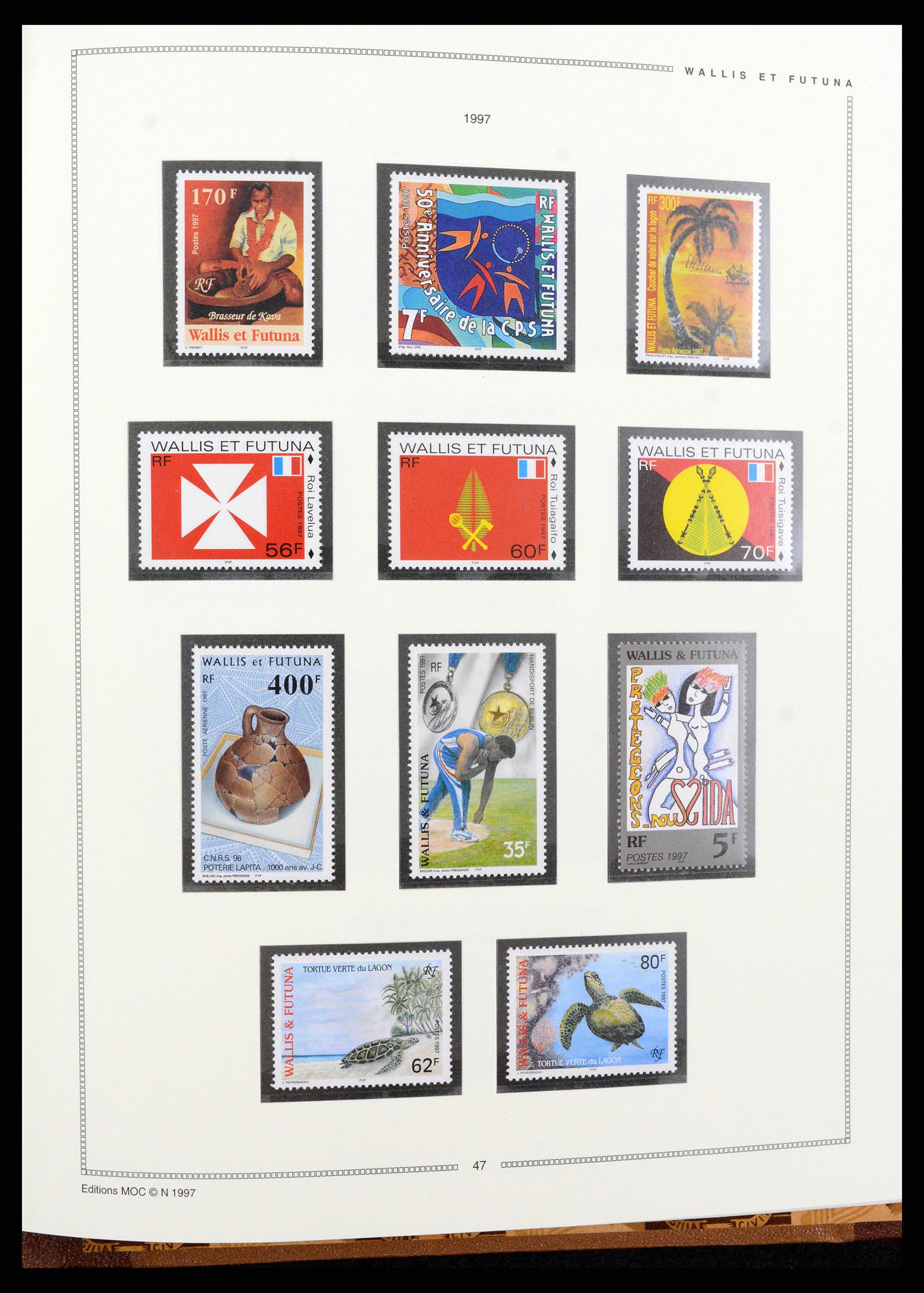 37612 120 - Postzegelverzameling 37612 Nieuw Caledonië 1955-1997.