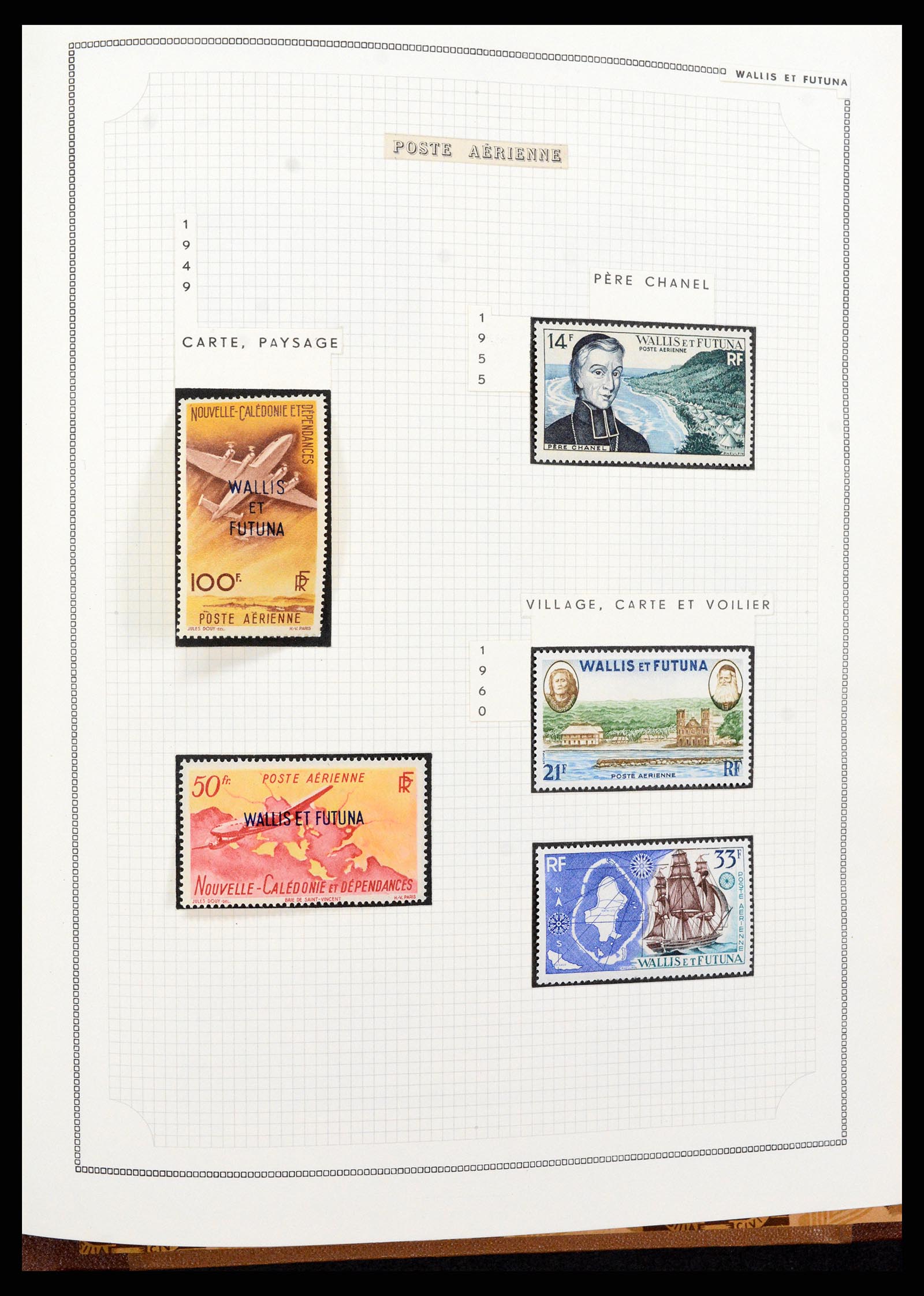 37612 123 - Postzegelverzameling 37612 Nieuw Caledonië 1955-1997.