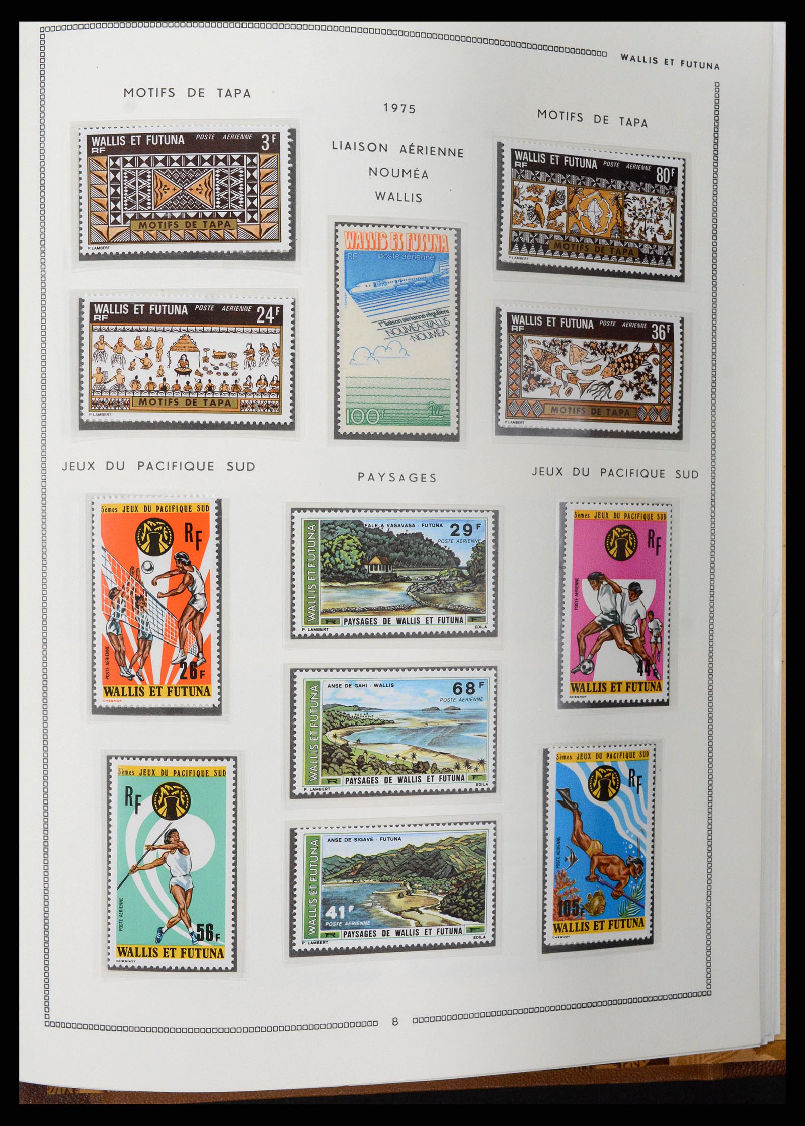 37612 128 - Postzegelverzameling 37612 Nieuw Caledonië 1955-1997.