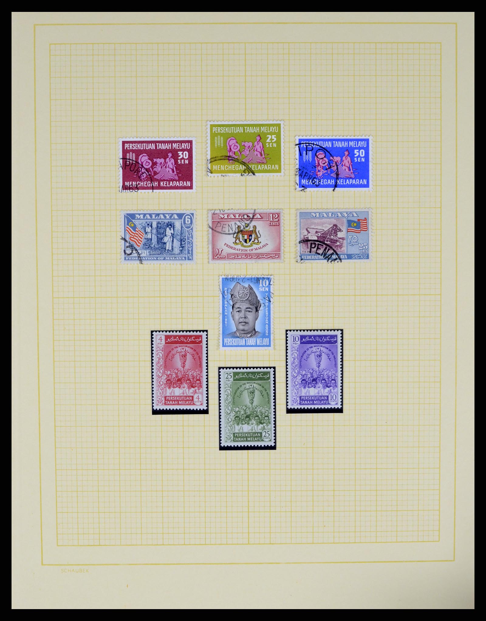 37613 002 - Postzegelverzameling 37613 Maleisië 1957-1999.