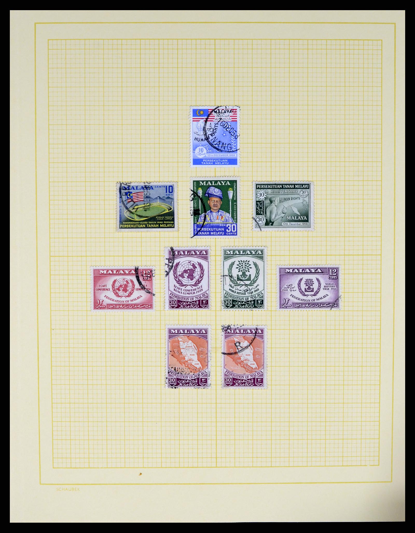 37613 003 - Postzegelverzameling 37613 Maleisië 1957-1999.