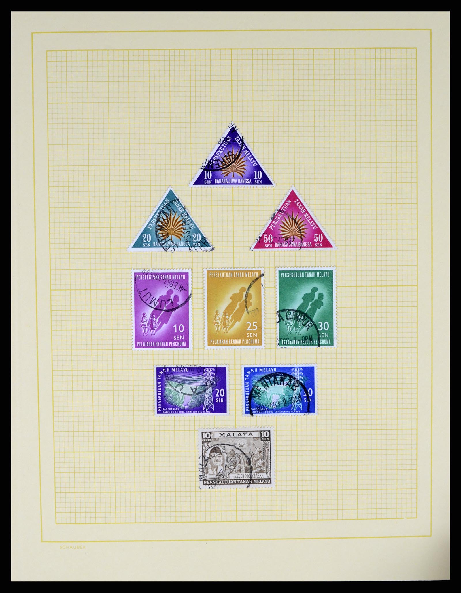 37613 005 - Postzegelverzameling 37613 Maleisië 1957-1999.