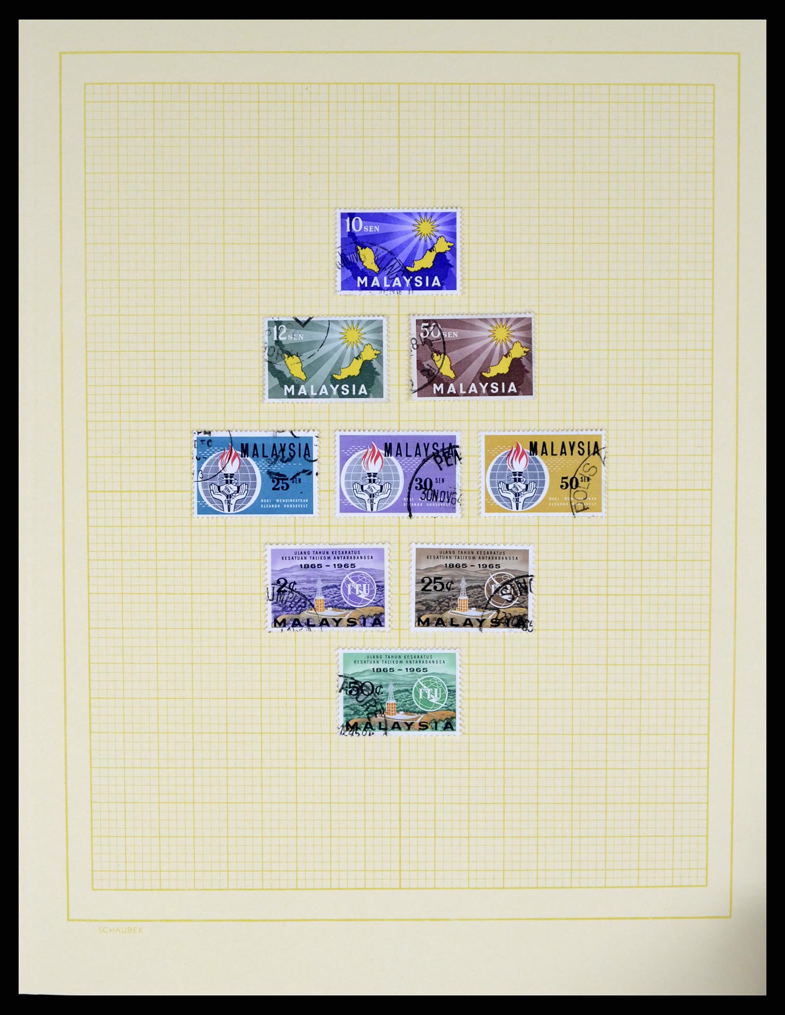37613 006 - Postzegelverzameling 37613 Maleisië 1957-1999.