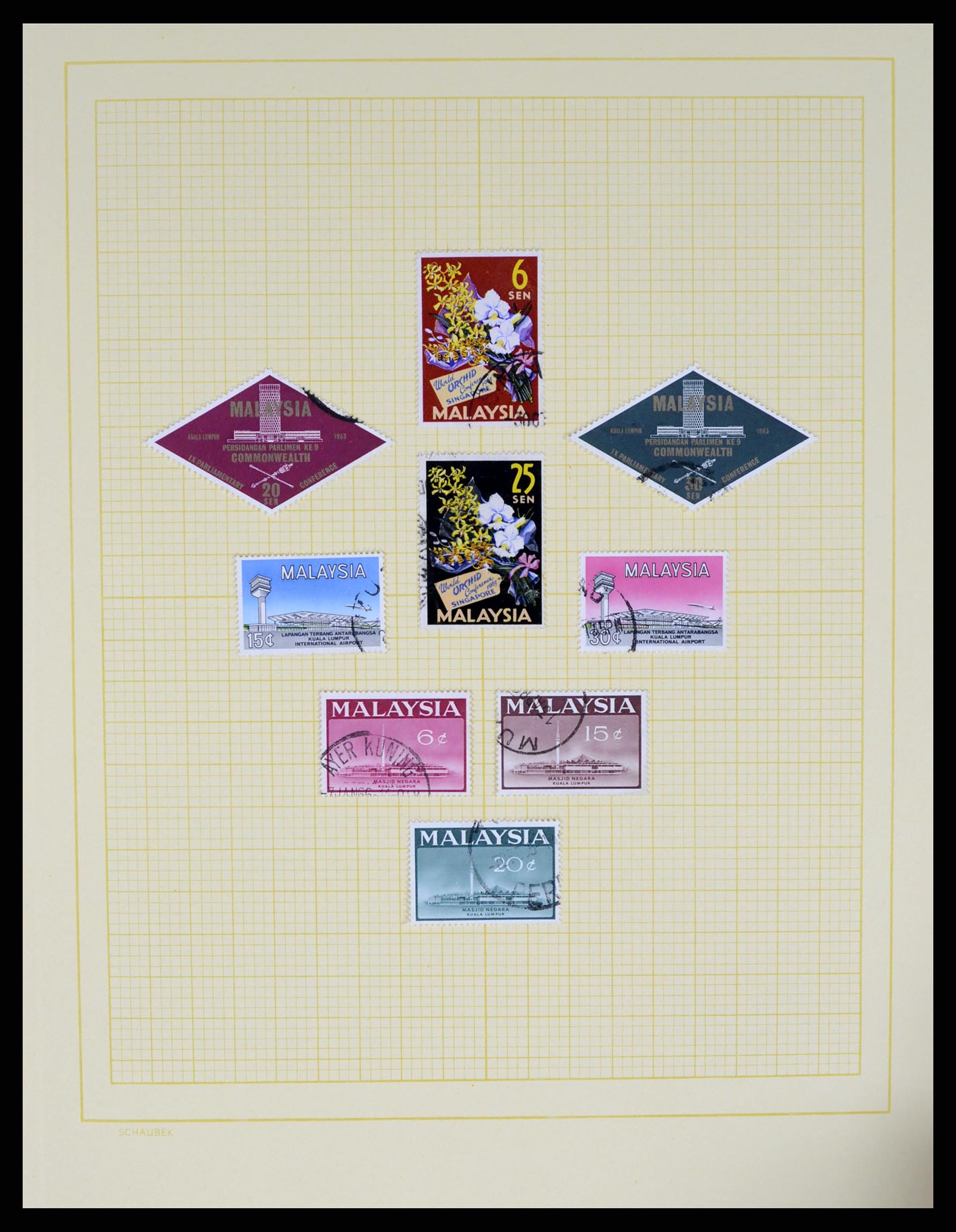 37613 007 - Stamp collection 37613 Malaysia 1957-1999.