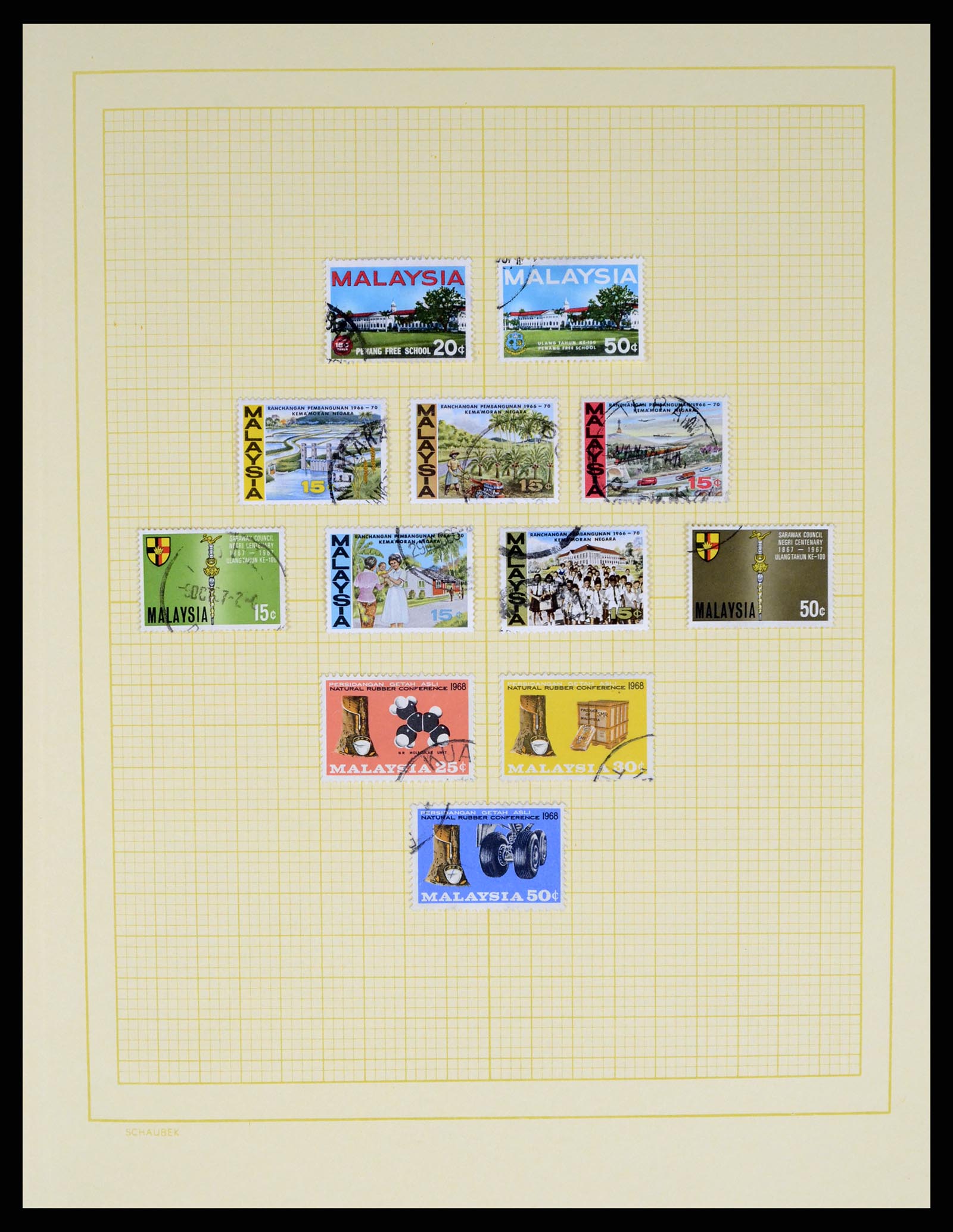 37613 011 - Postzegelverzameling 37613 Maleisië 1957-1999.