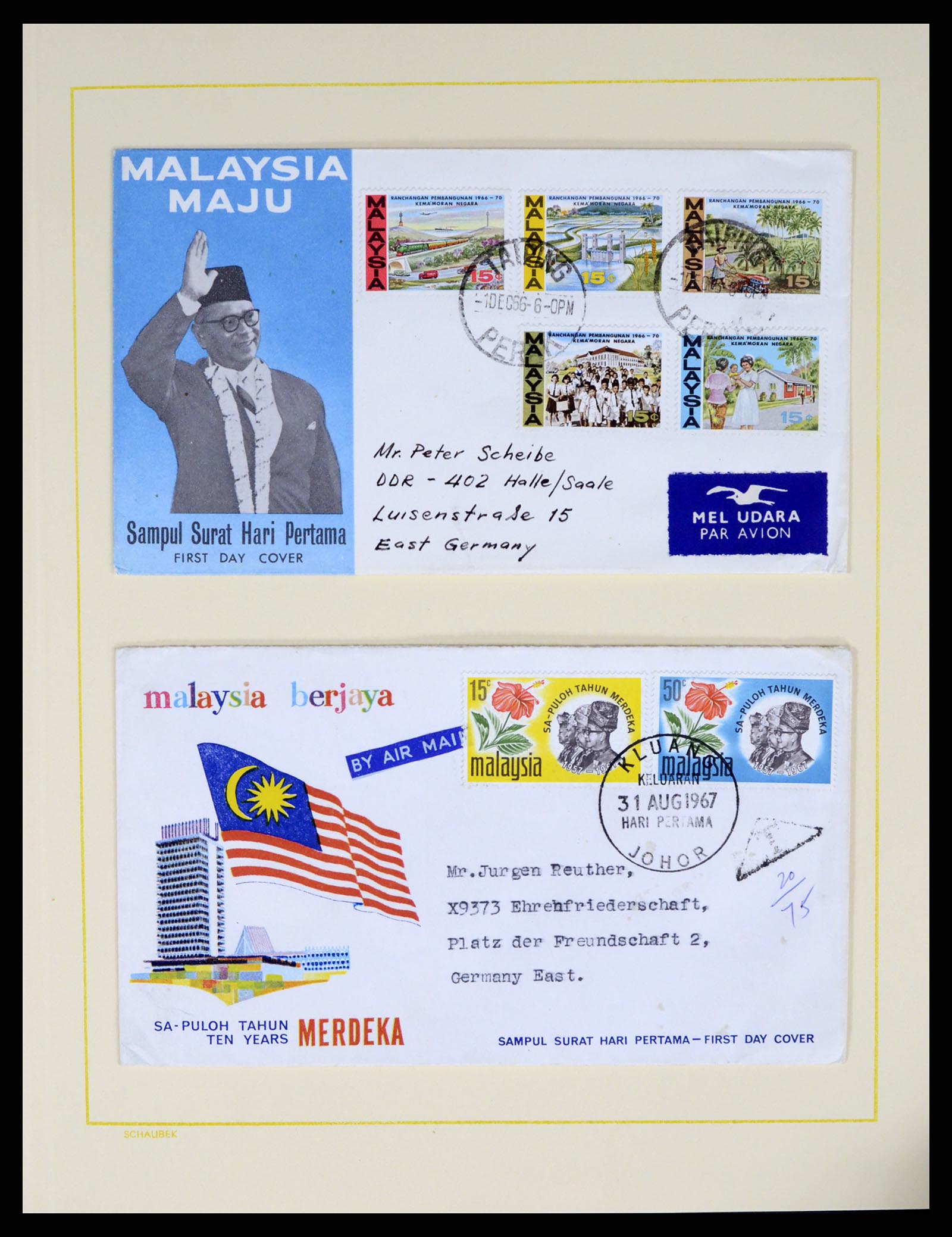 37613 014 - Postzegelverzameling 37613 Maleisië 1957-1999.