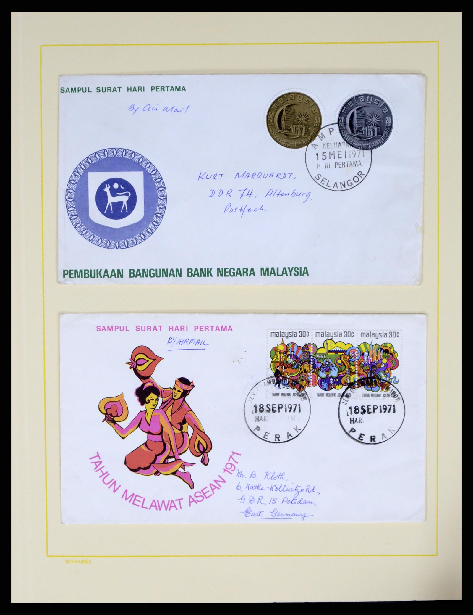 37613 018 - Postzegelverzameling 37613 Maleisië 1957-1999.