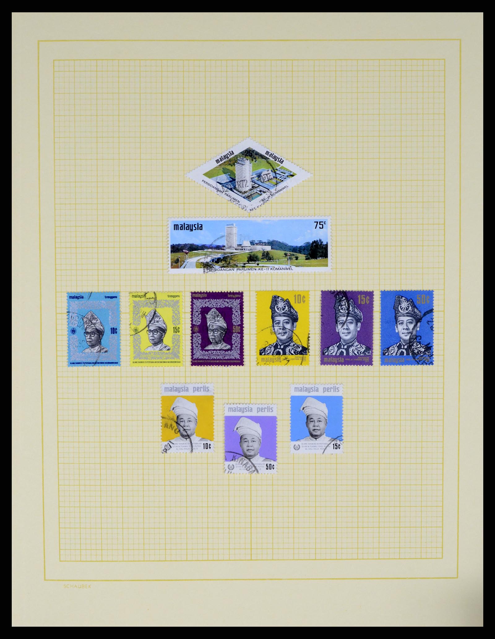 37613 019 - Postzegelverzameling 37613 Maleisië 1957-1999.