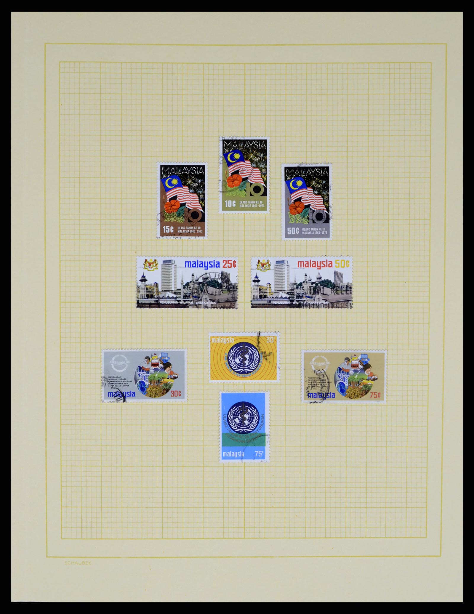 37613 024 - Postzegelverzameling 37613 Maleisië 1957-1999.