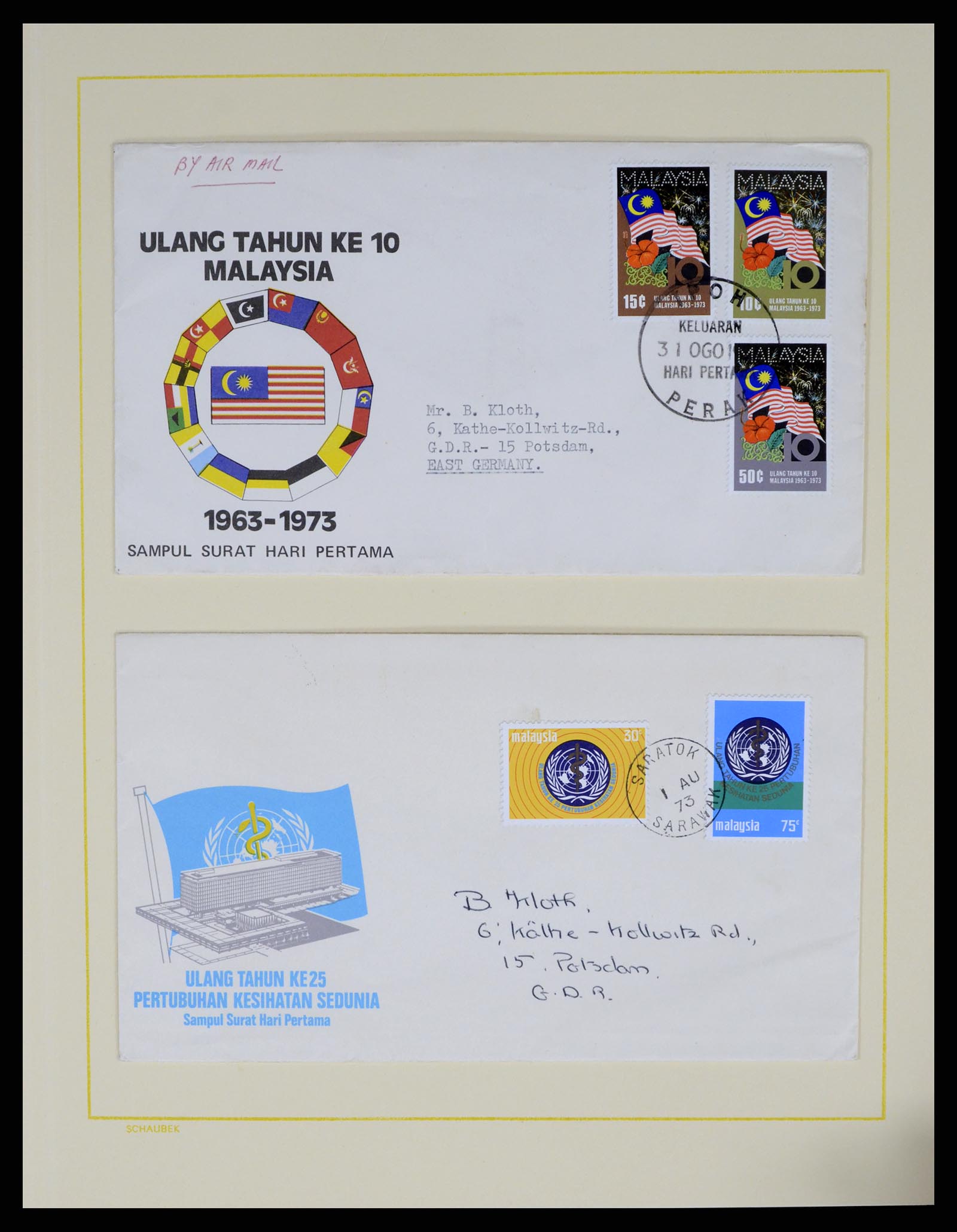 37613 025 - Postzegelverzameling 37613 Maleisië 1957-1999.