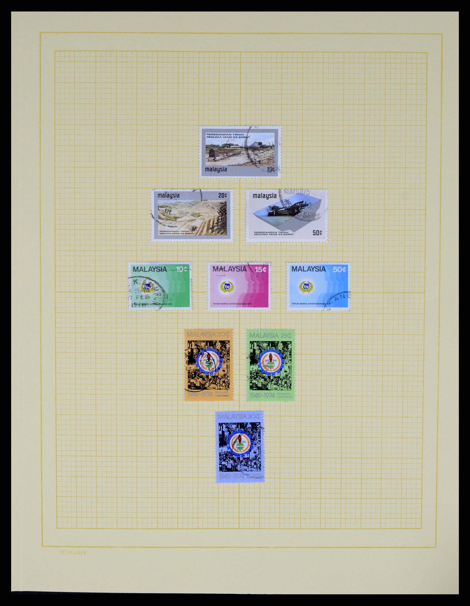 37613 028 - Postzegelverzameling 37613 Maleisië 1957-1999.