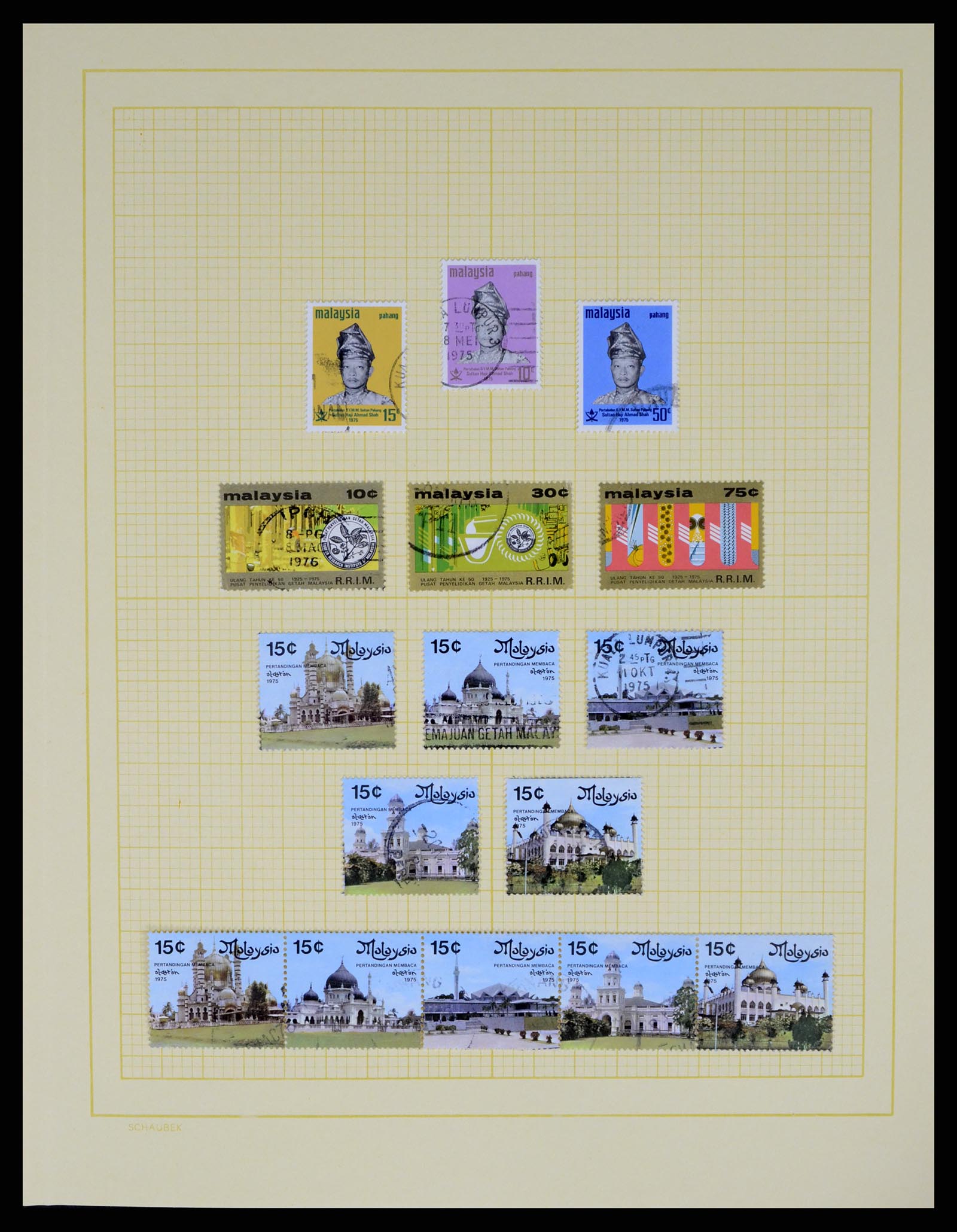 37613 029 - Postzegelverzameling 37613 Maleisië 1957-1999.