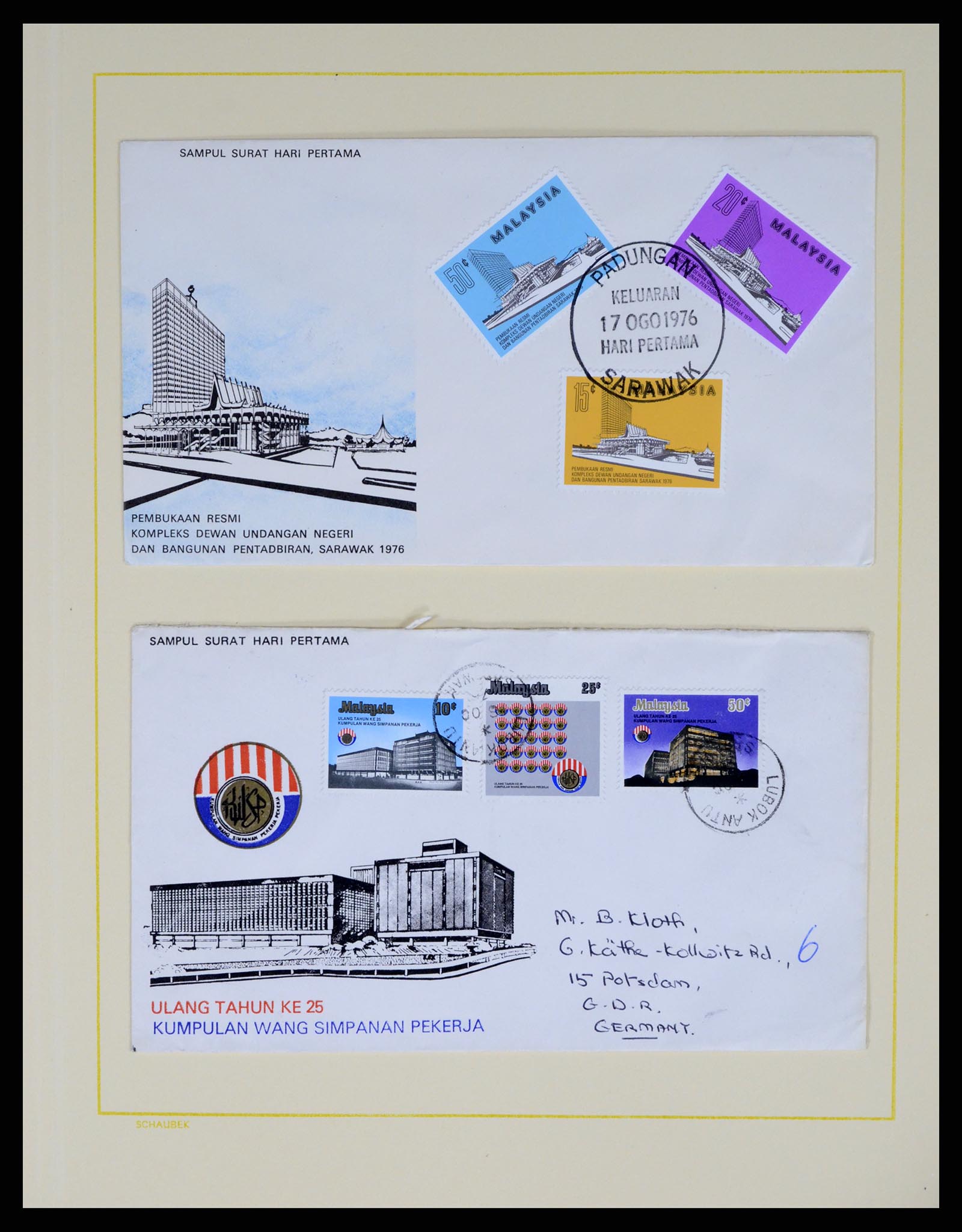 37613 031 - Postzegelverzameling 37613 Maleisië 1957-1999.