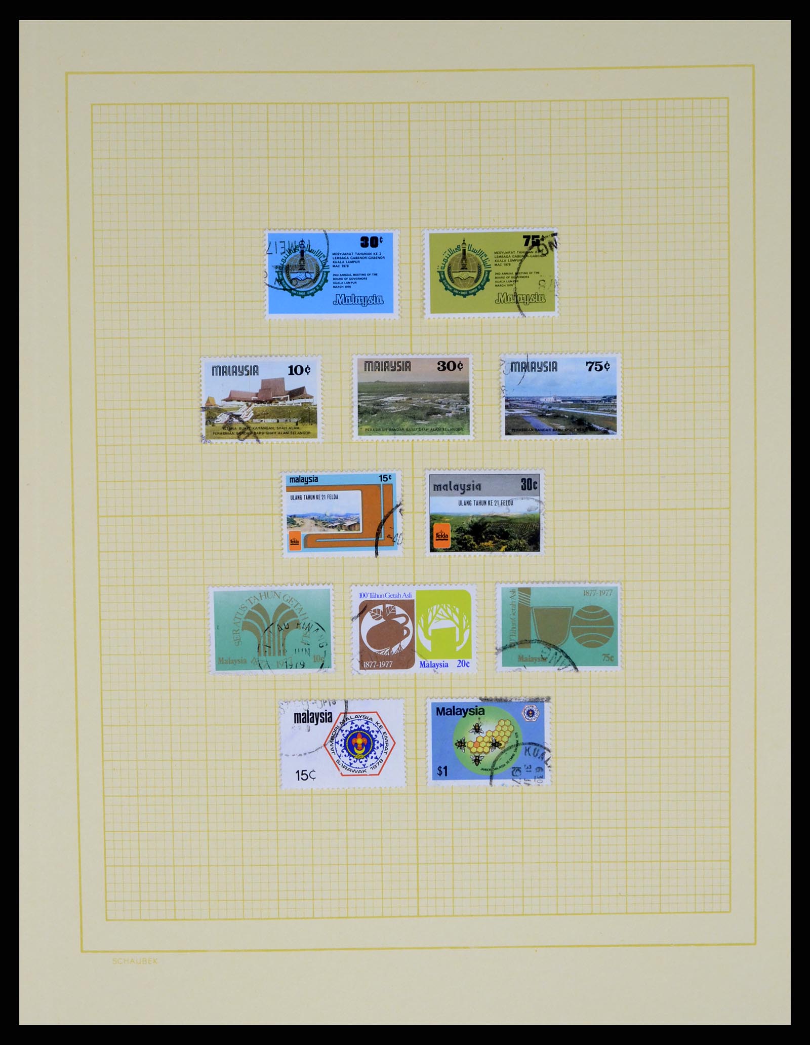 37613 035 - Postzegelverzameling 37613 Maleisië 1957-1999.