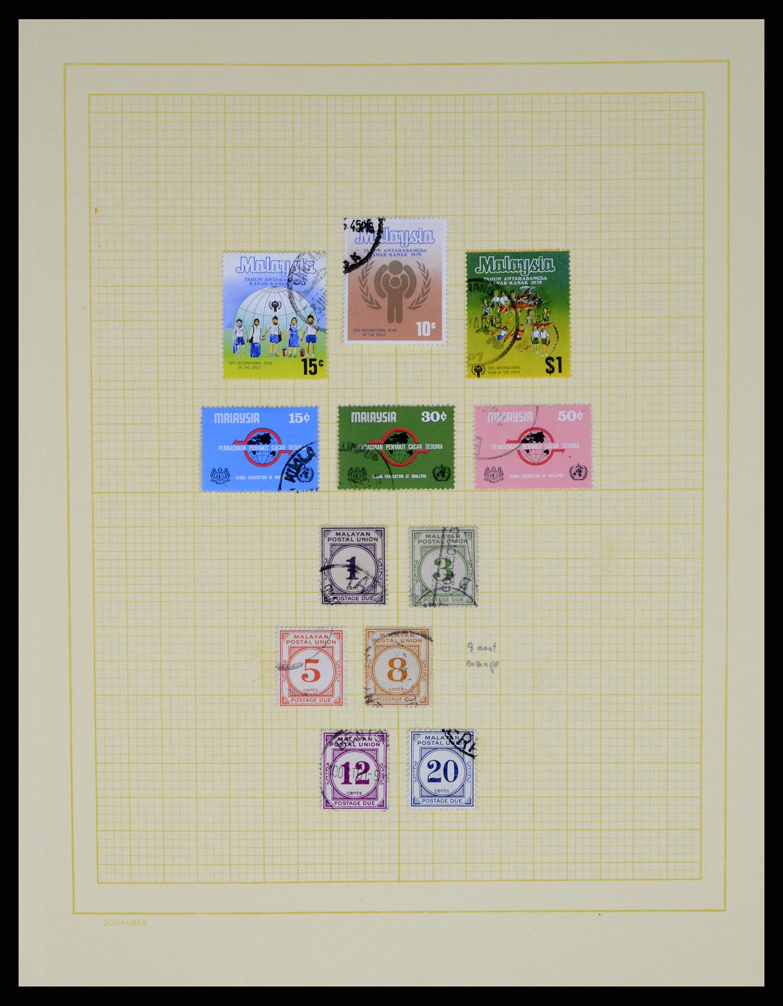 37613 036 - Postzegelverzameling 37613 Maleisië 1957-1999.
