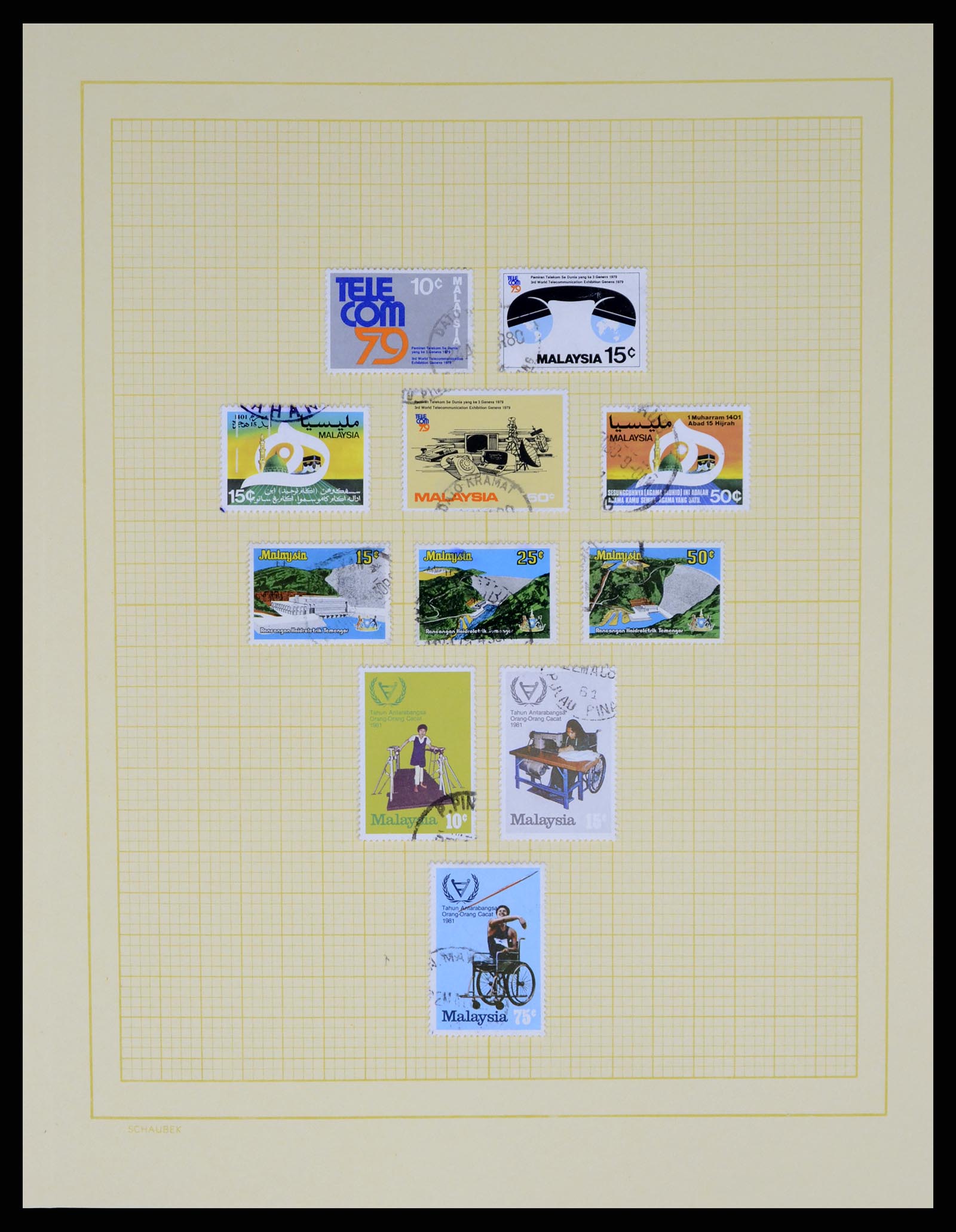 37613 037 - Postzegelverzameling 37613 Maleisië 1957-1999.